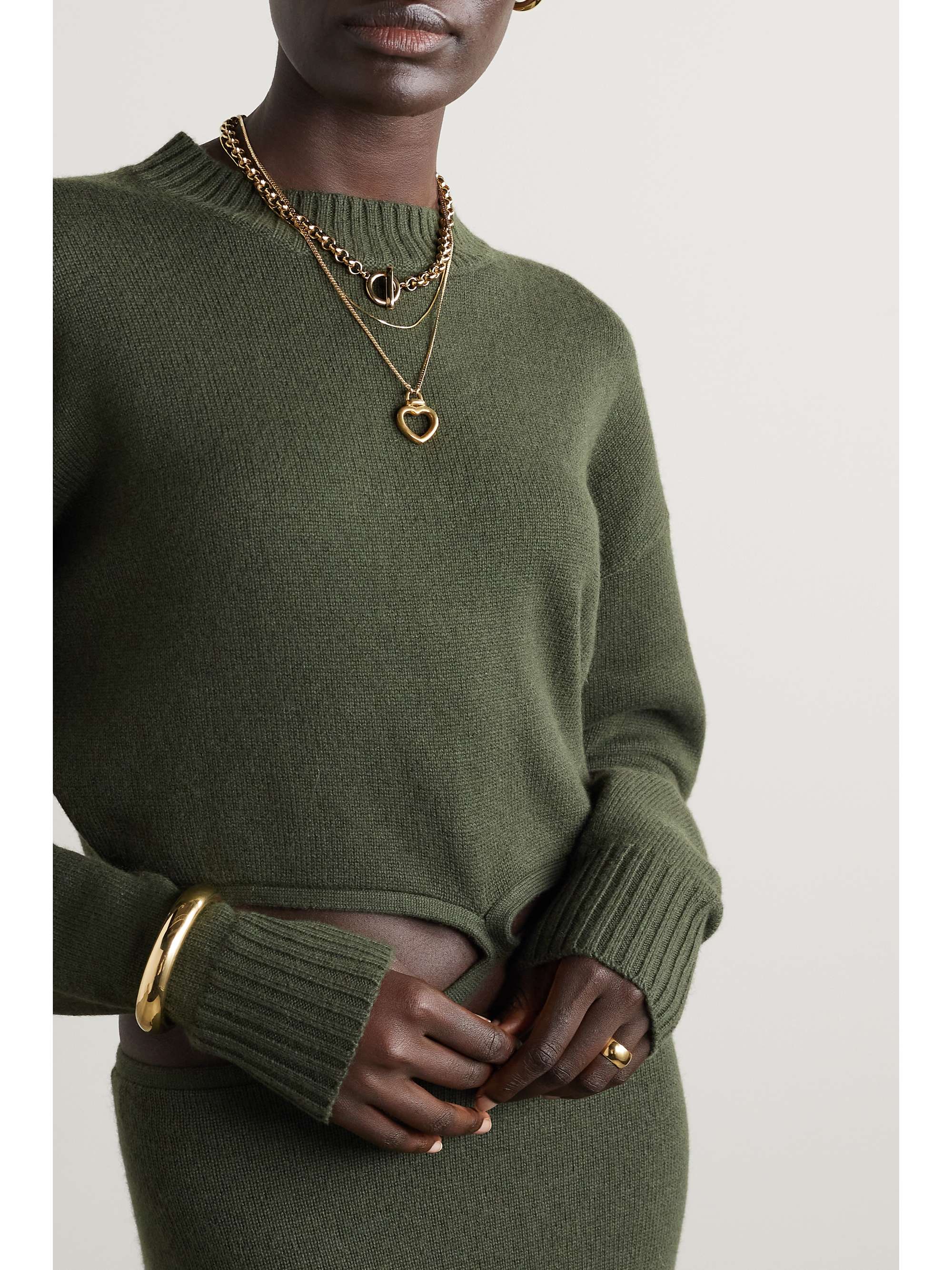 LAURA LOMBARDI + NET SUSTAIN Isa gold-plated necklace