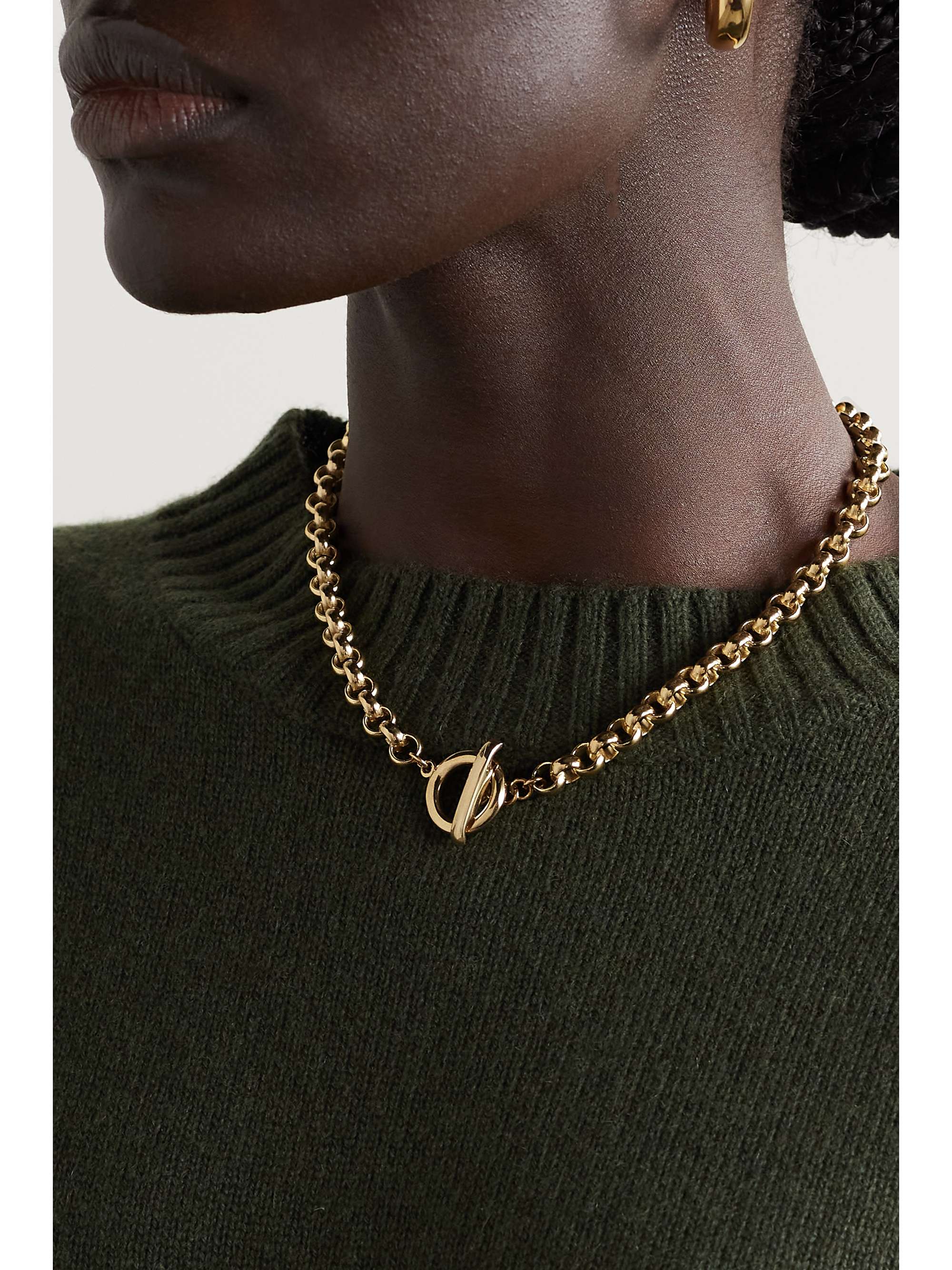 LAURA LOMBARDI + NET SUSTAIN Isa gold-plated necklace