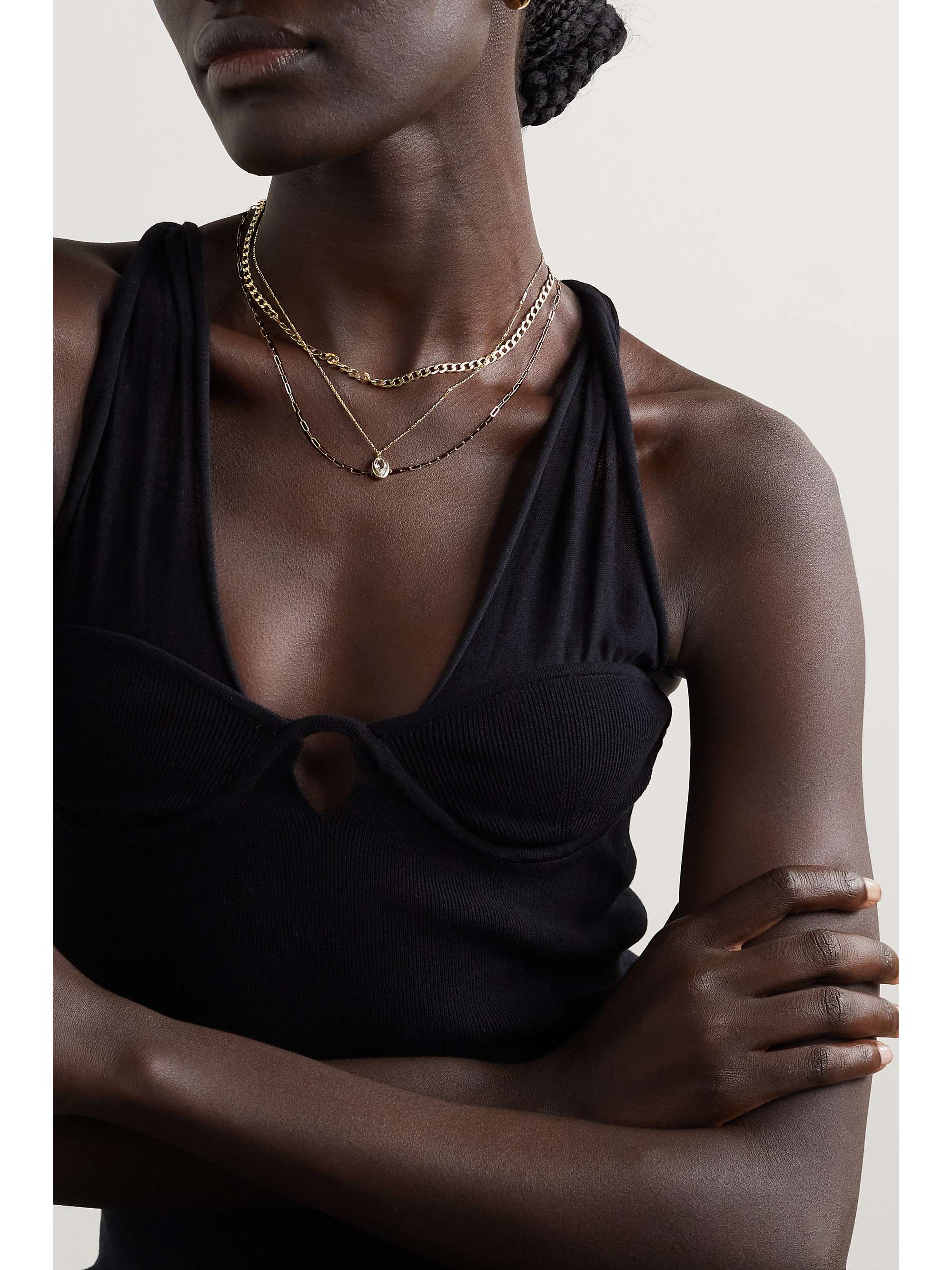 LAURA LOMBARDI + NET SUSTAIN gold-plated necklace