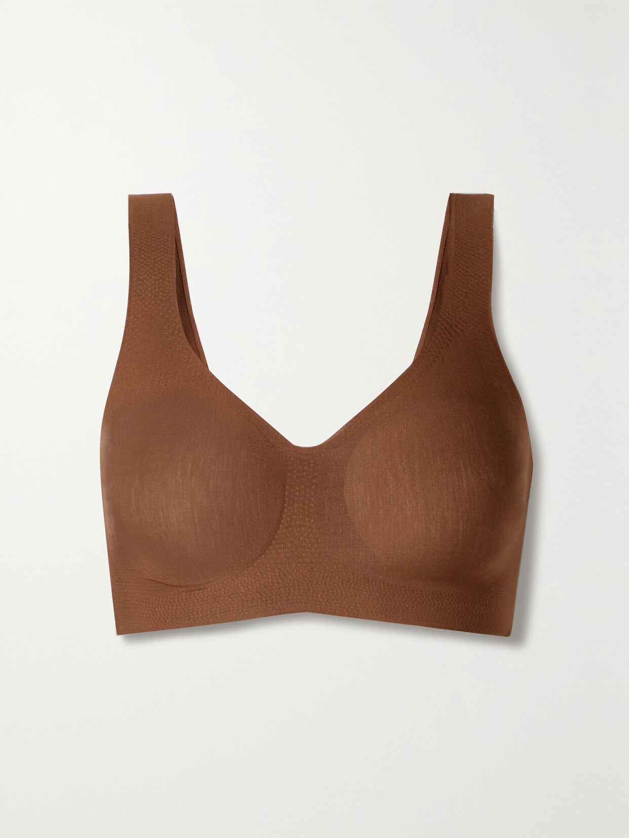 Commando Butter Stretch-micro Modal Bra In Brown