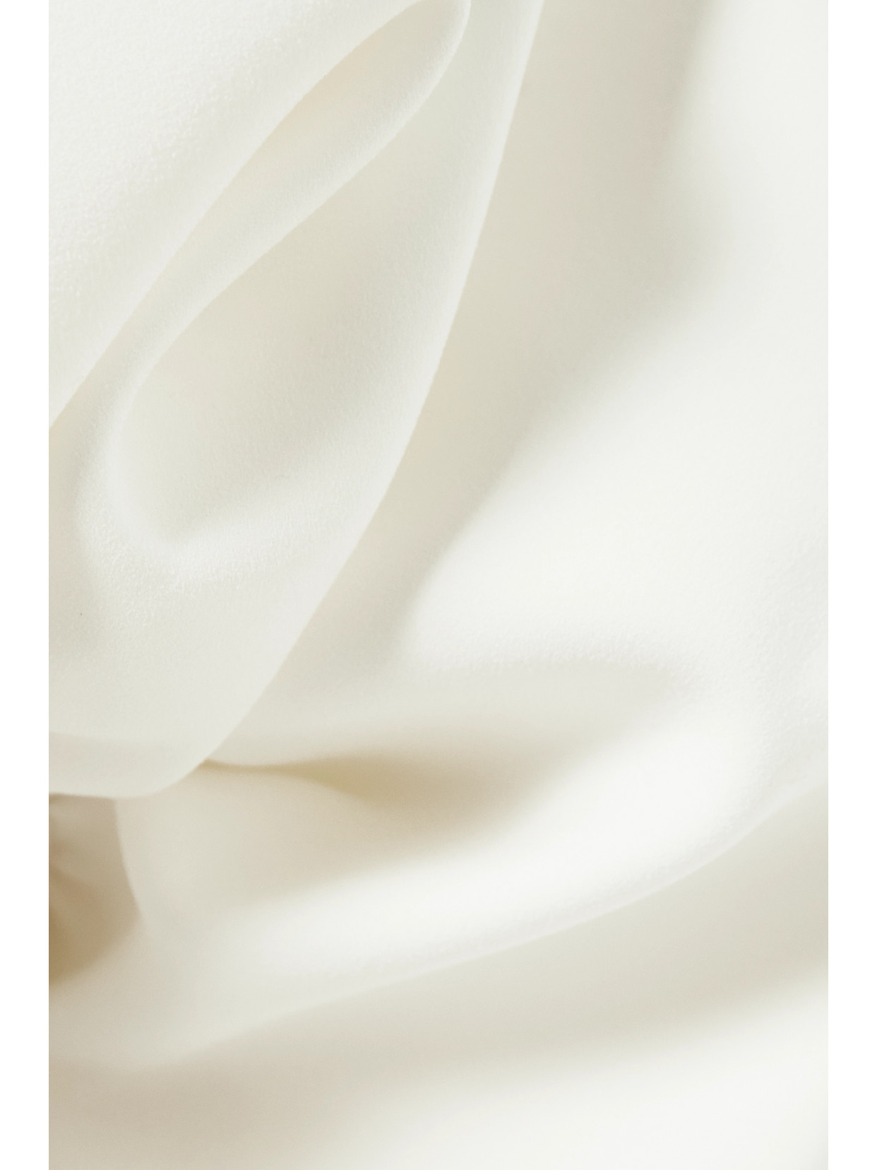 ROKSANDA GARANCE OPEN-BACK FAUX PEARL-EMBELLISHED CREPE MIDI DRESS