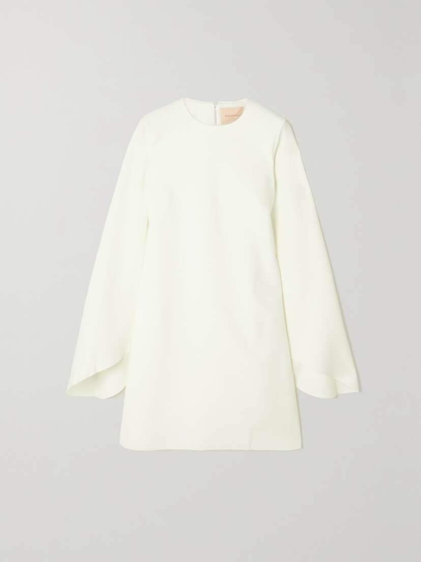 Roksanda Zana Tulle-trimmed Crepe Mini Dress - UK 16