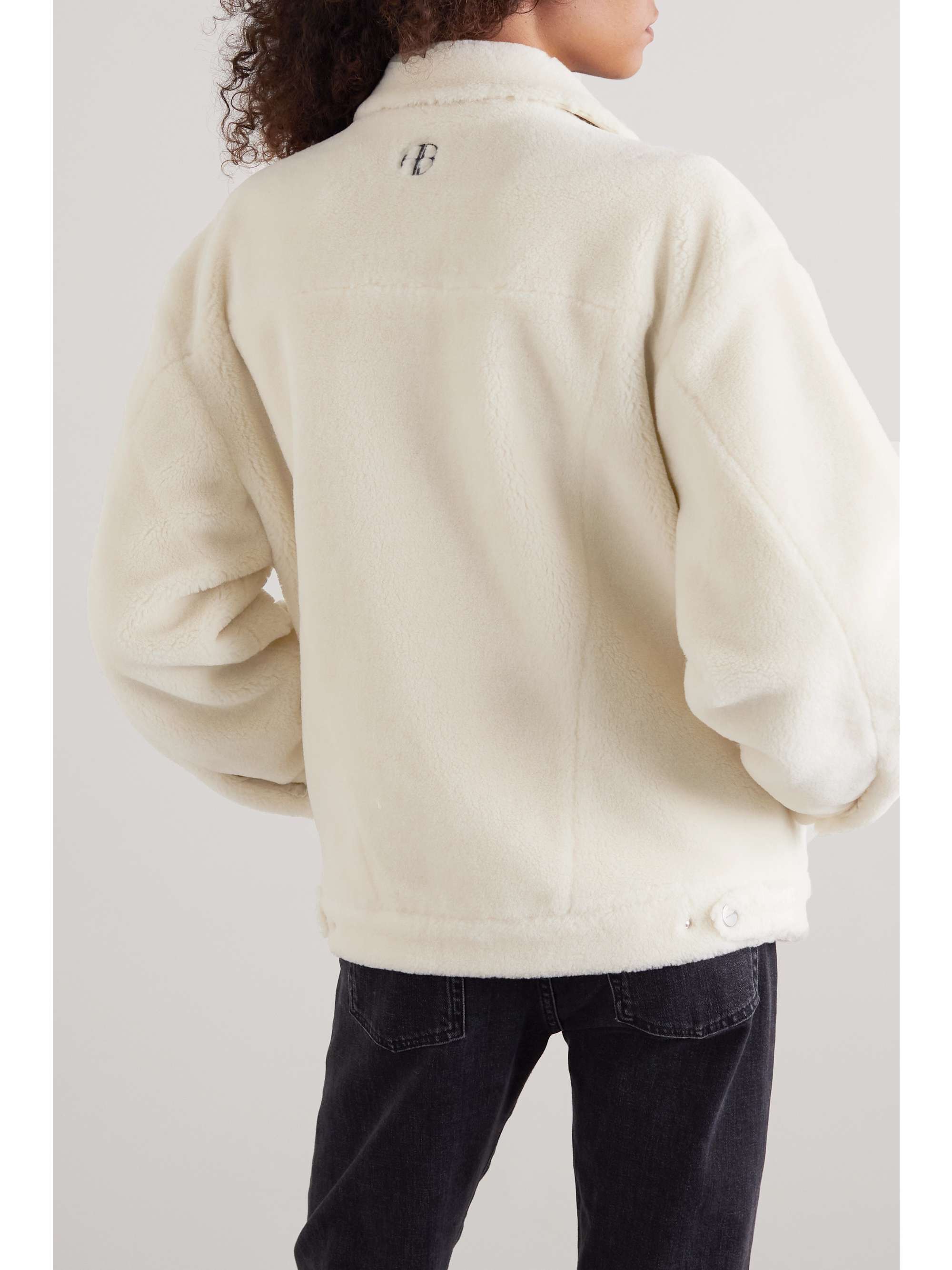 Cream Rory oversized faux shearling 