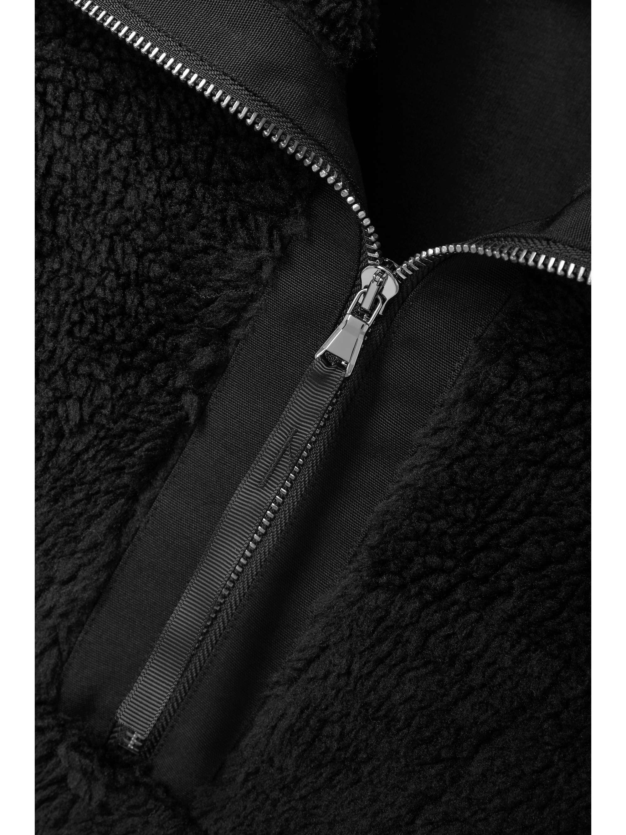 VARLEY Appleton oversized cottonblend piquétrimmed fleece jacket