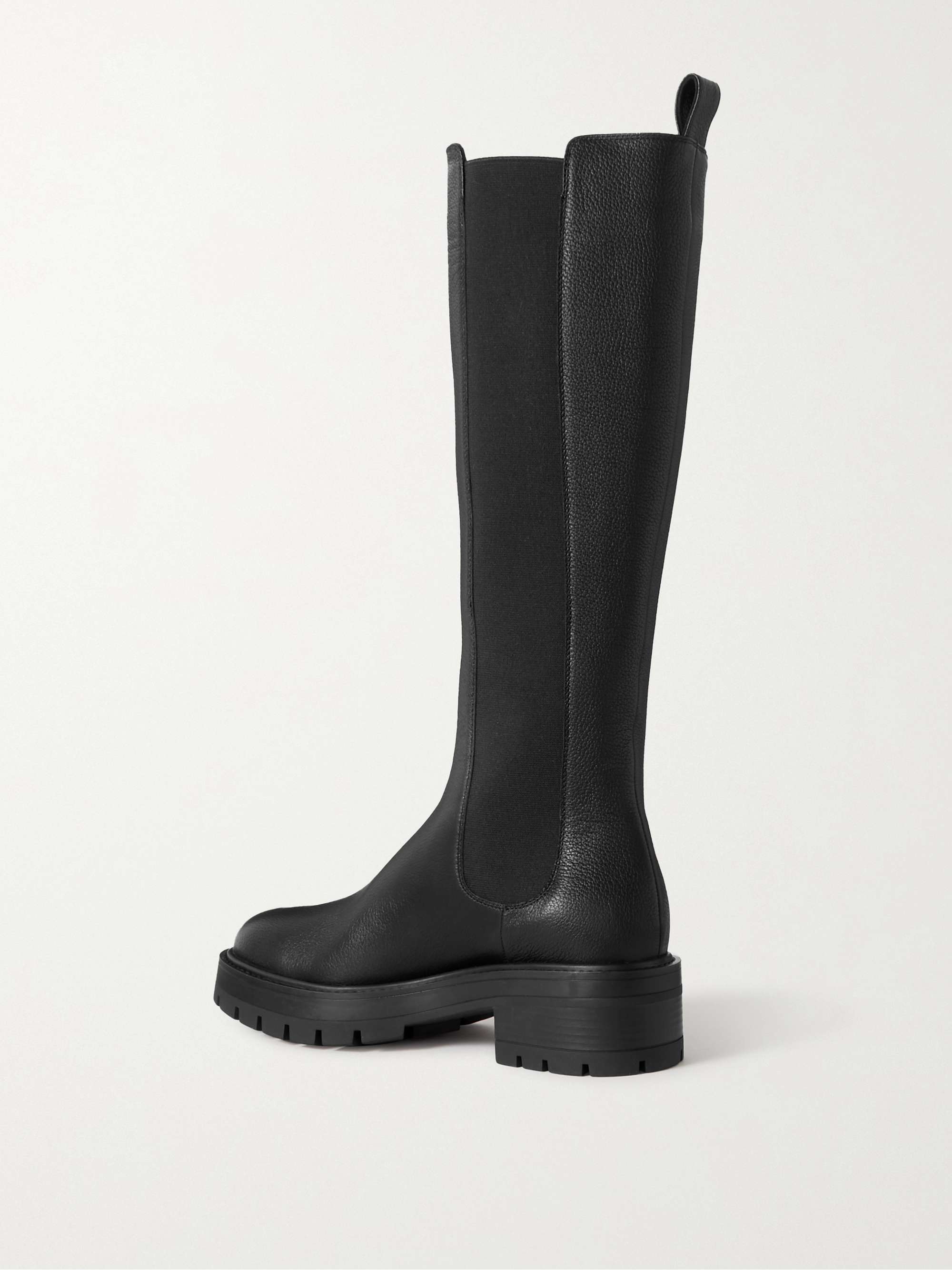 AQUAZZURA Crosby leather knee boots
