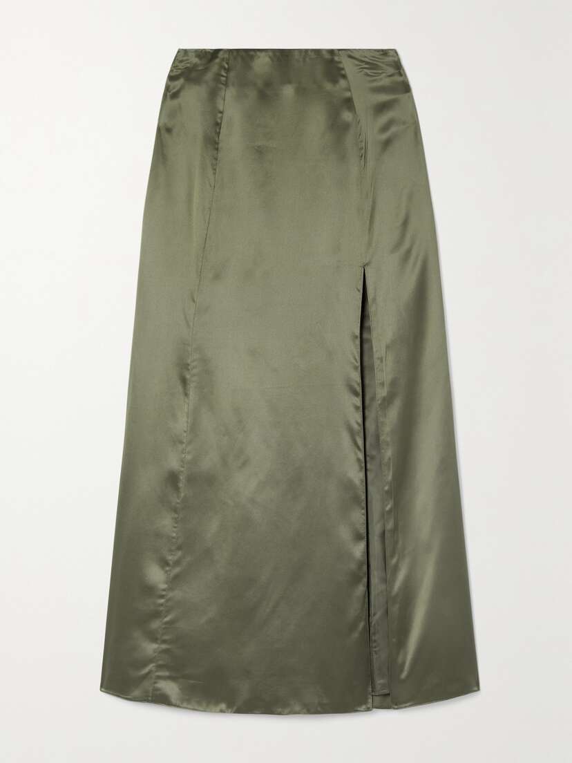BITE Studios Organic Silk-satin Maxi Skirt