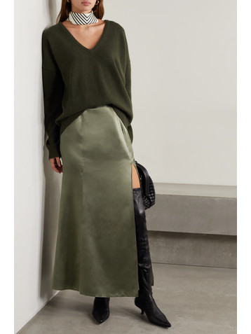 BITE STUDIOS Organic silk-satin maxi skirt