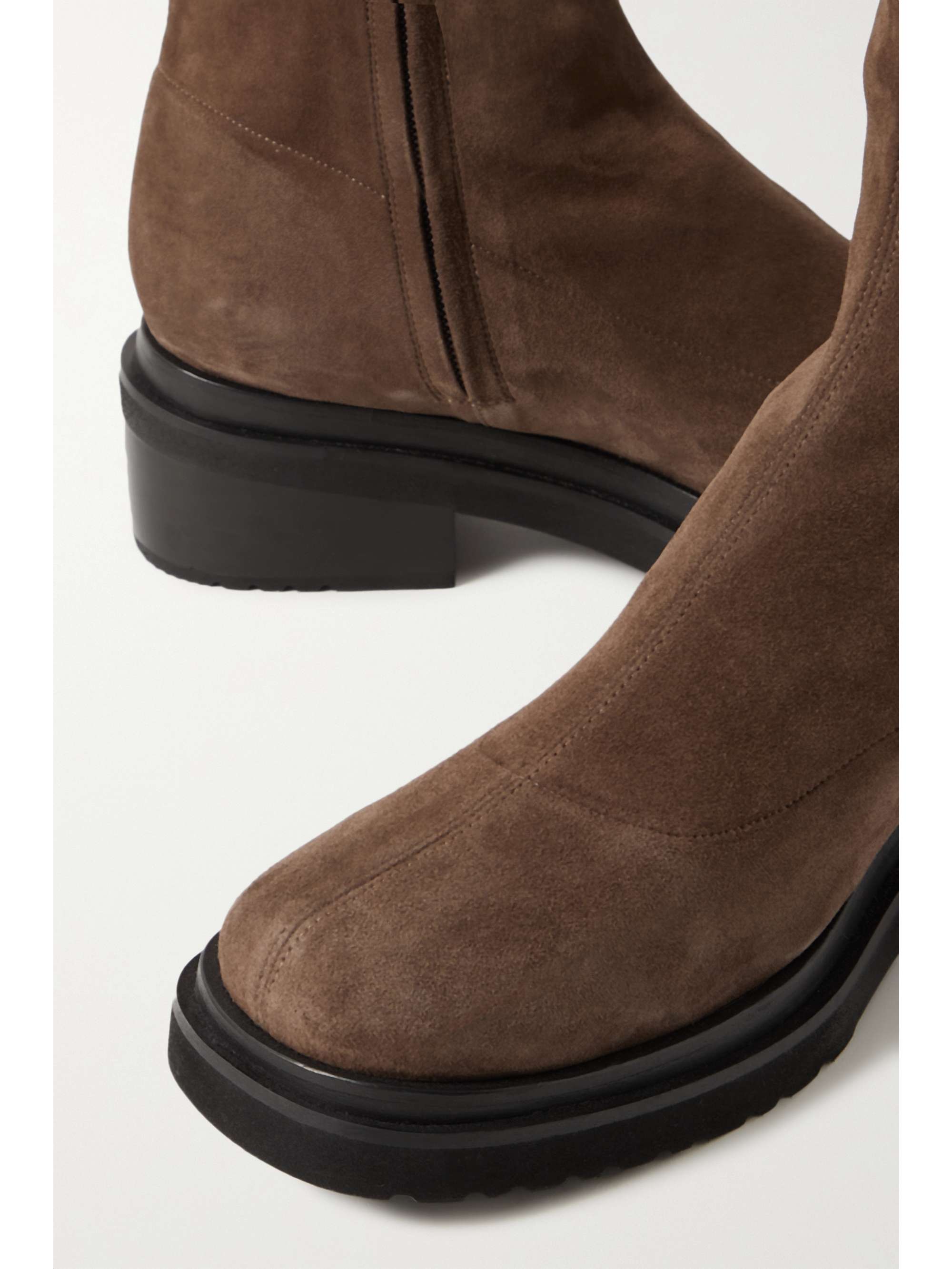BY FAR Kah stretch-suede ankle boots
