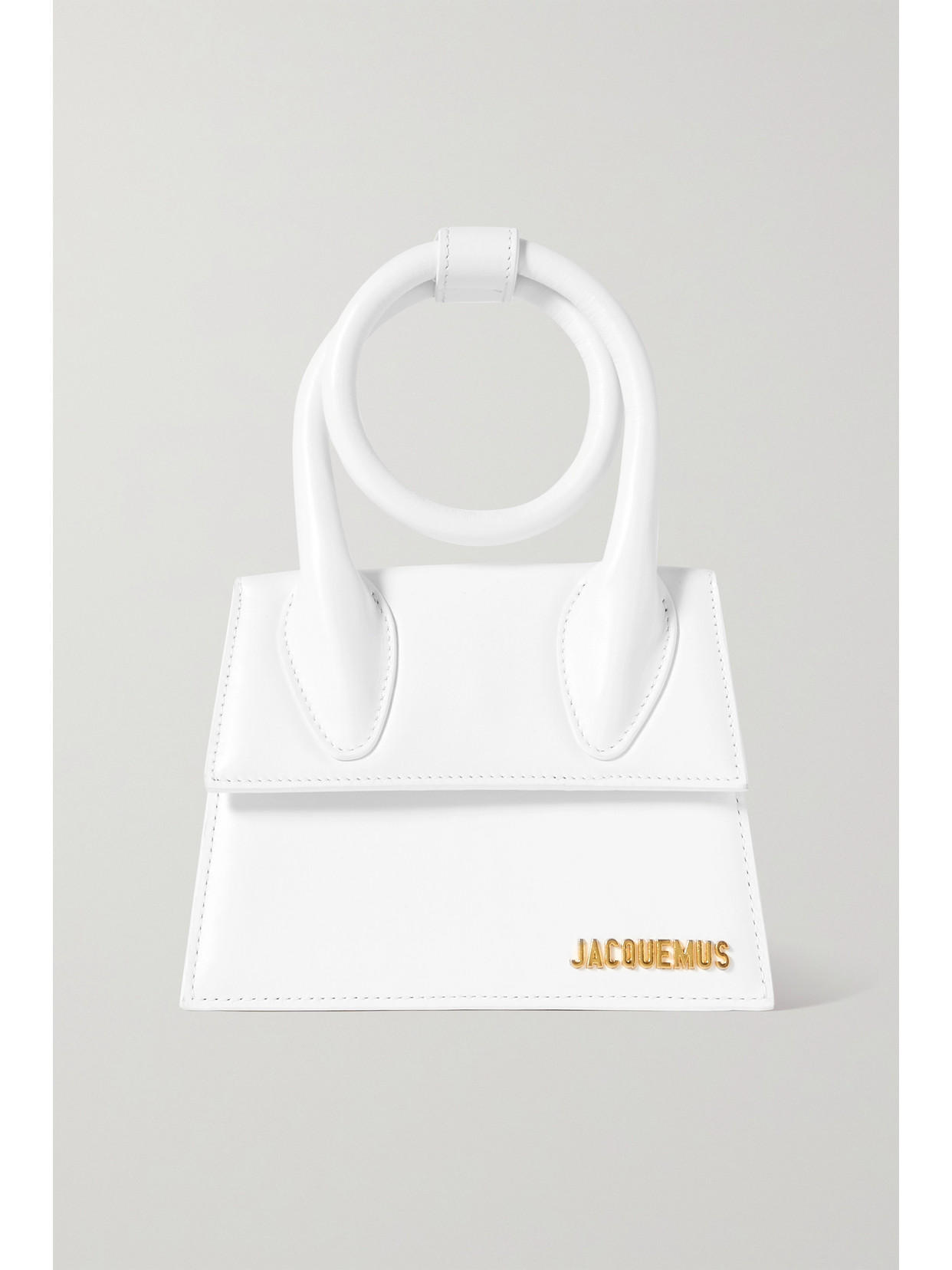 Jacquemus Le Chiquito Noeud Small Leather Shoulder Bag In White ModeSens