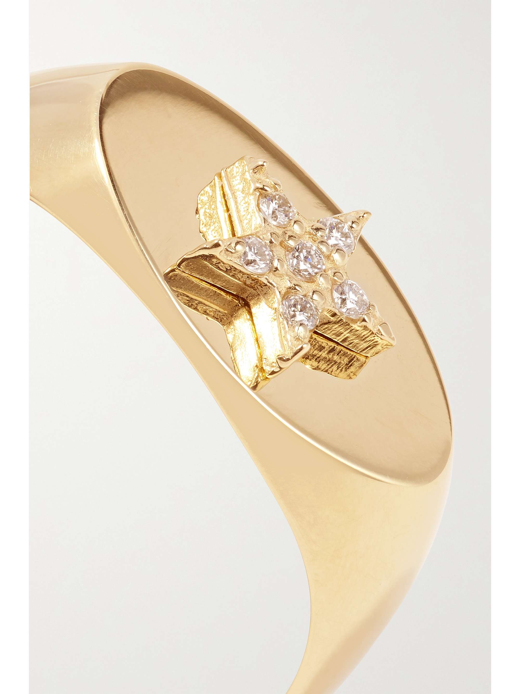 FOUNDRAE Star Baby 18-karat gold diamond ring