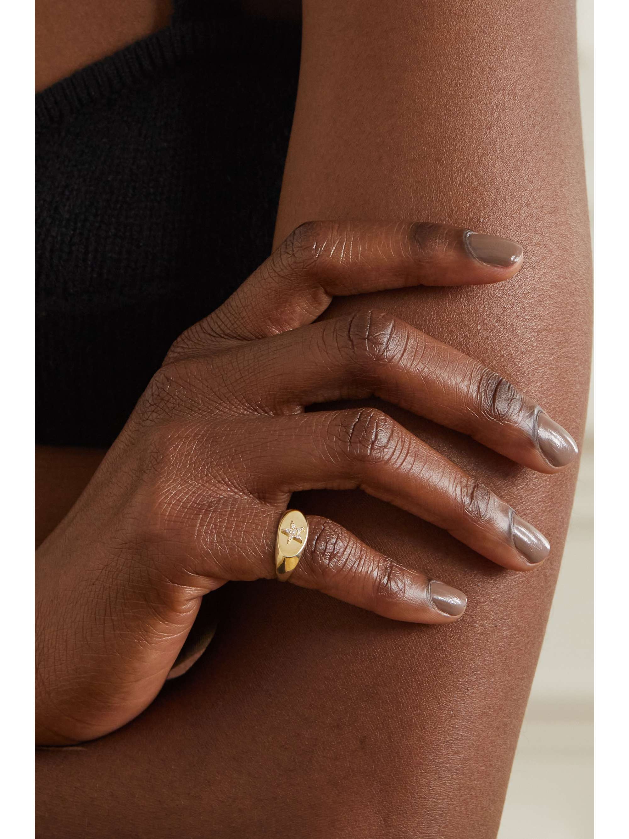 FOUNDRAE Star Baby 18-karat gold diamond ring