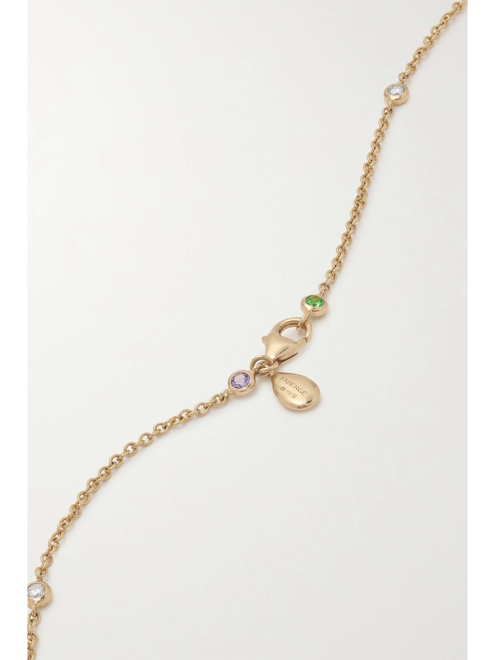 FABERGÉ Imperial 18-karat gold, ruby and diamond necklace