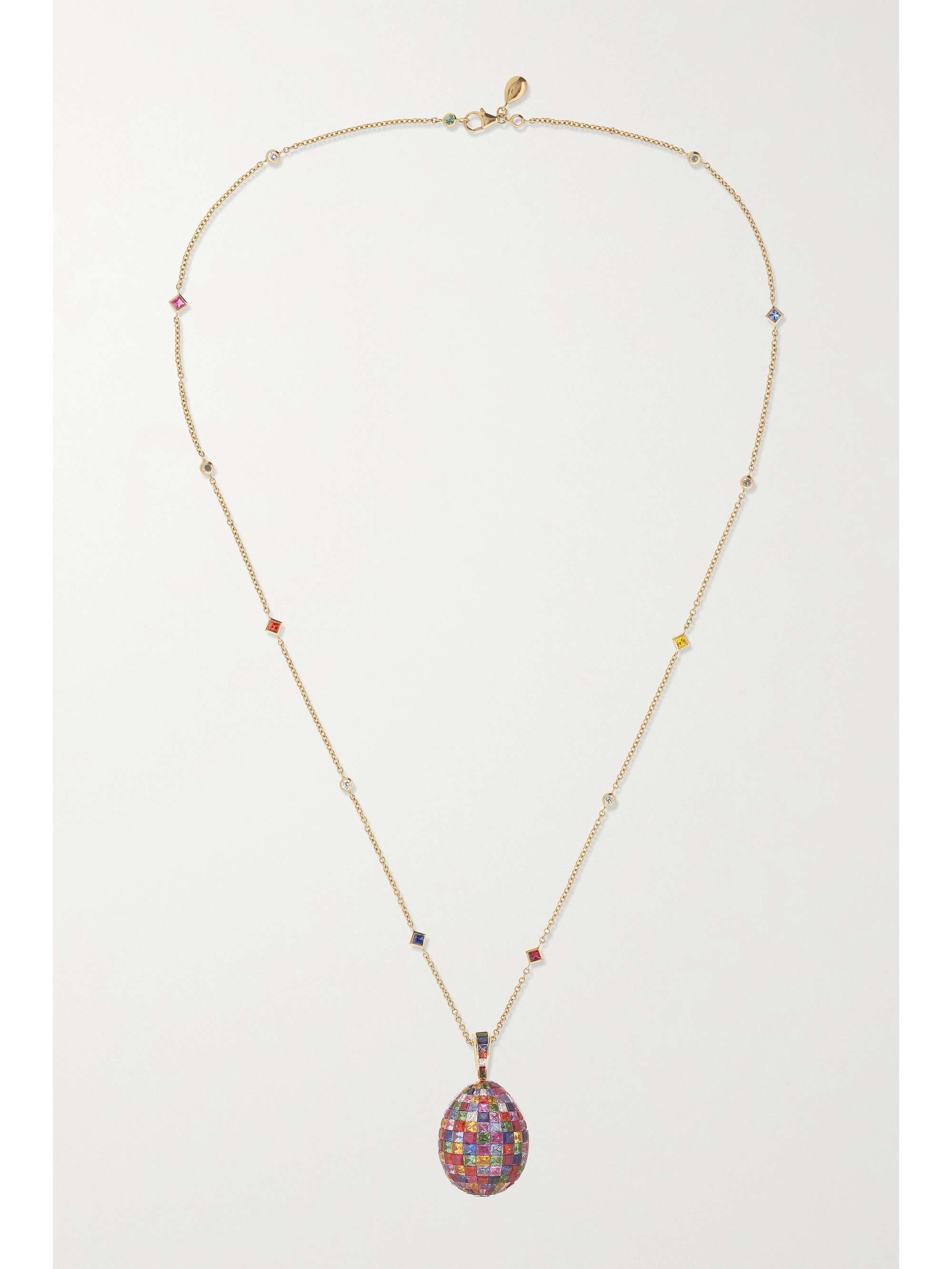 FABERGÉ Imperial 18-karat gold, ruby and diamond necklace