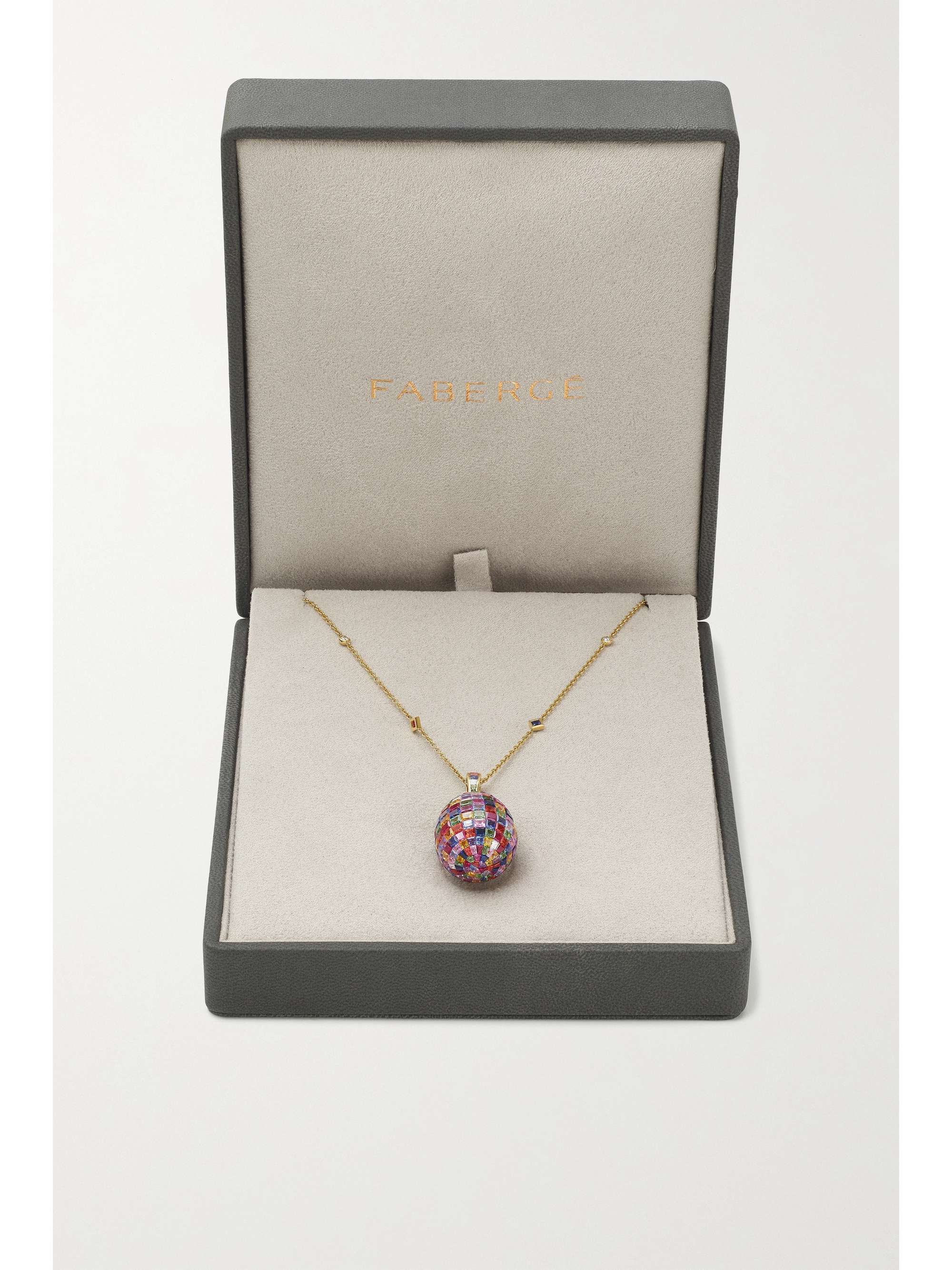 FABERGÉ Imperial 18-karat gold, ruby and diamond necklace
