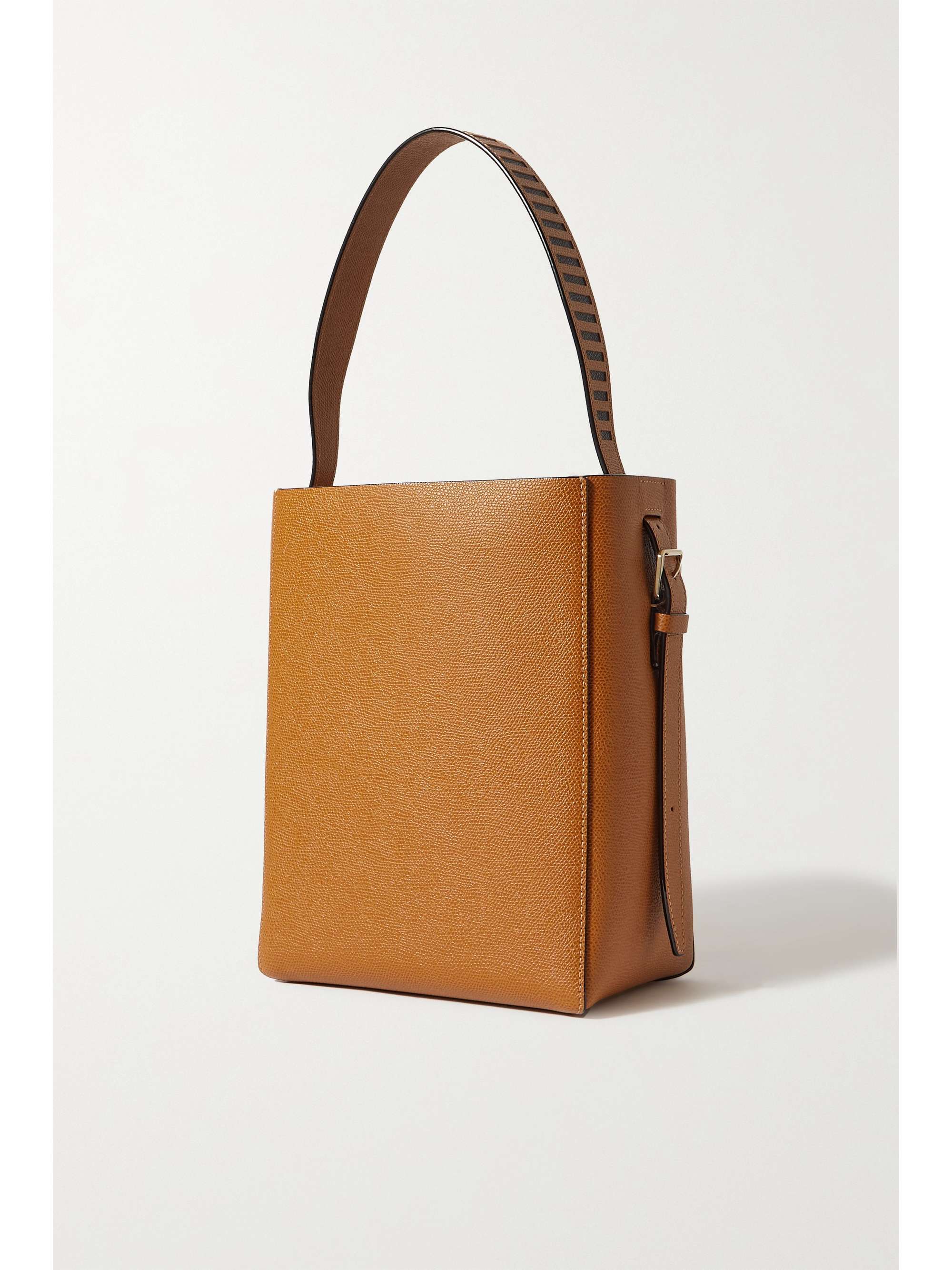 VALEXTRA Secchiello small textured-leather tote
