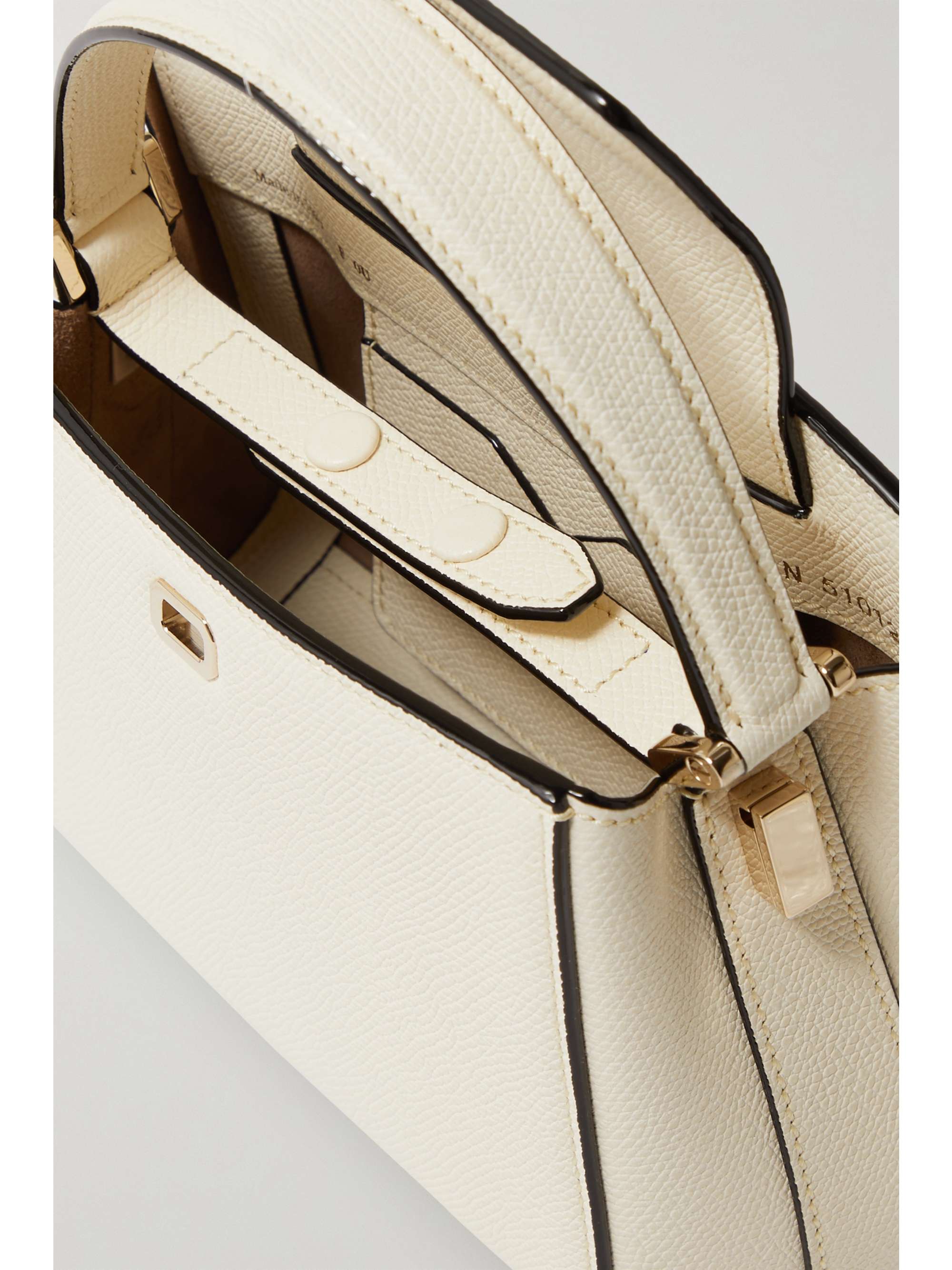 VALEXTRA Brera mini textured-leather tote