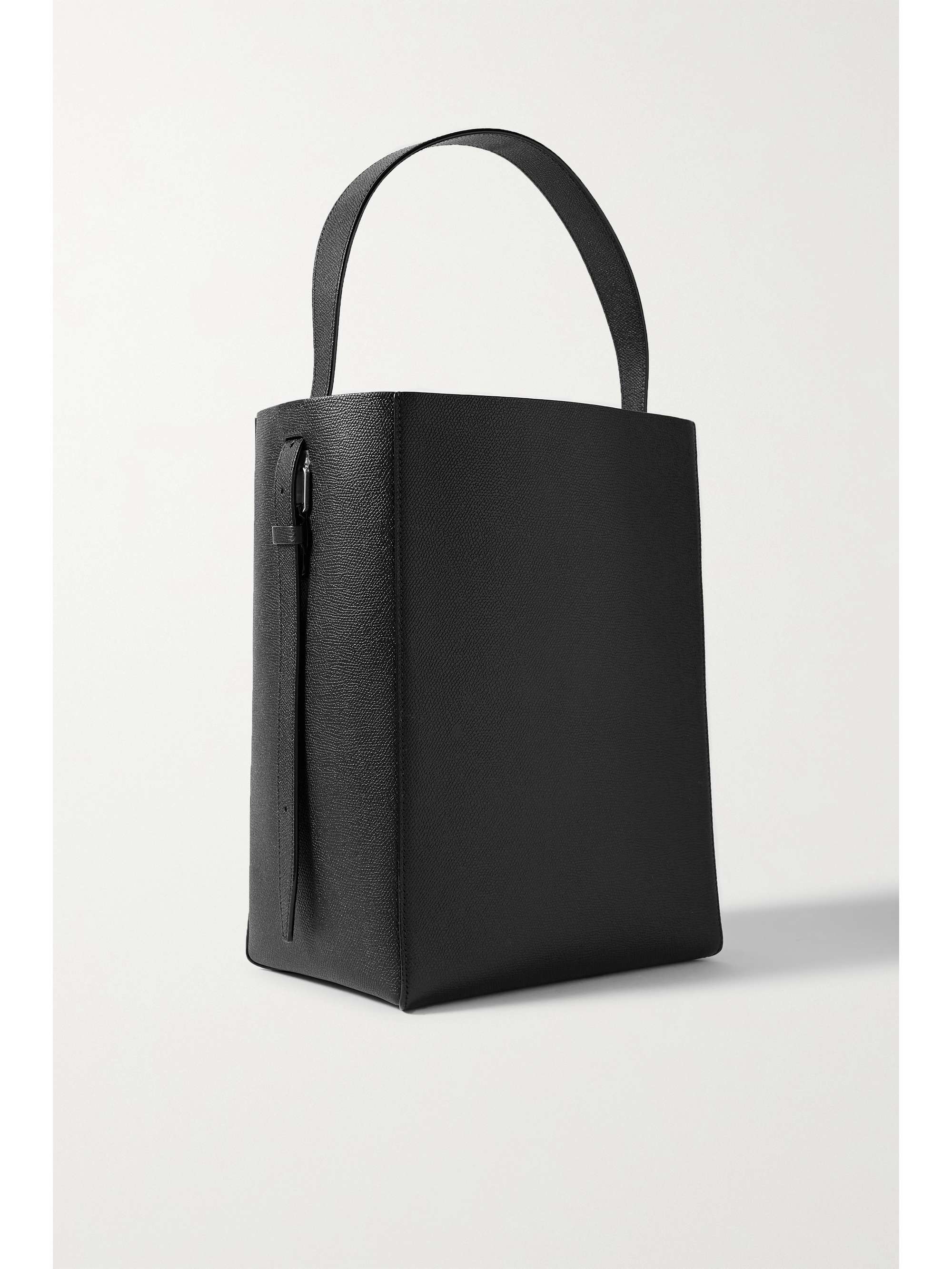 VALEXTRA Secchiello printed textured-leather tote