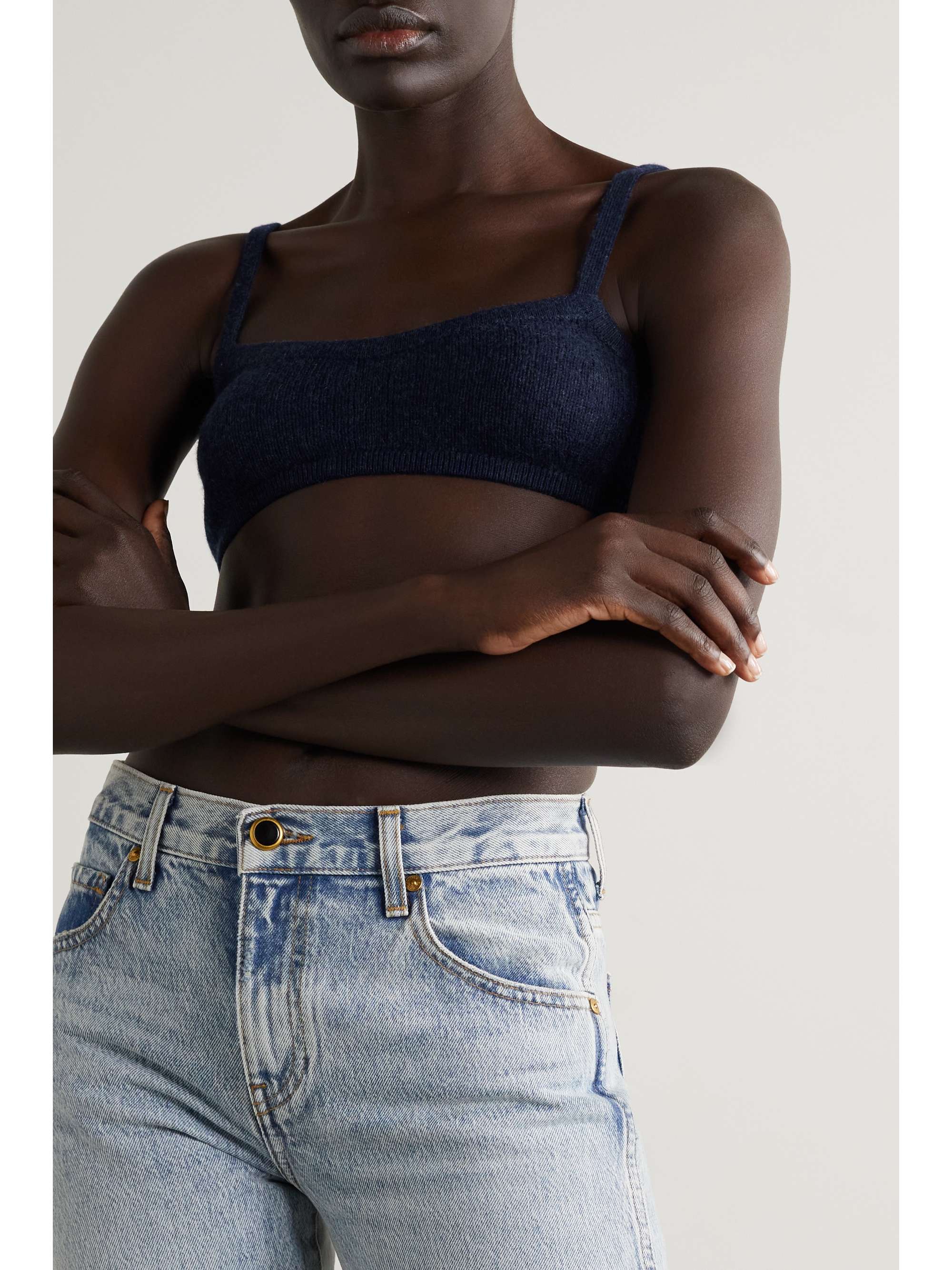 KHAITE Vara cashmere bralette