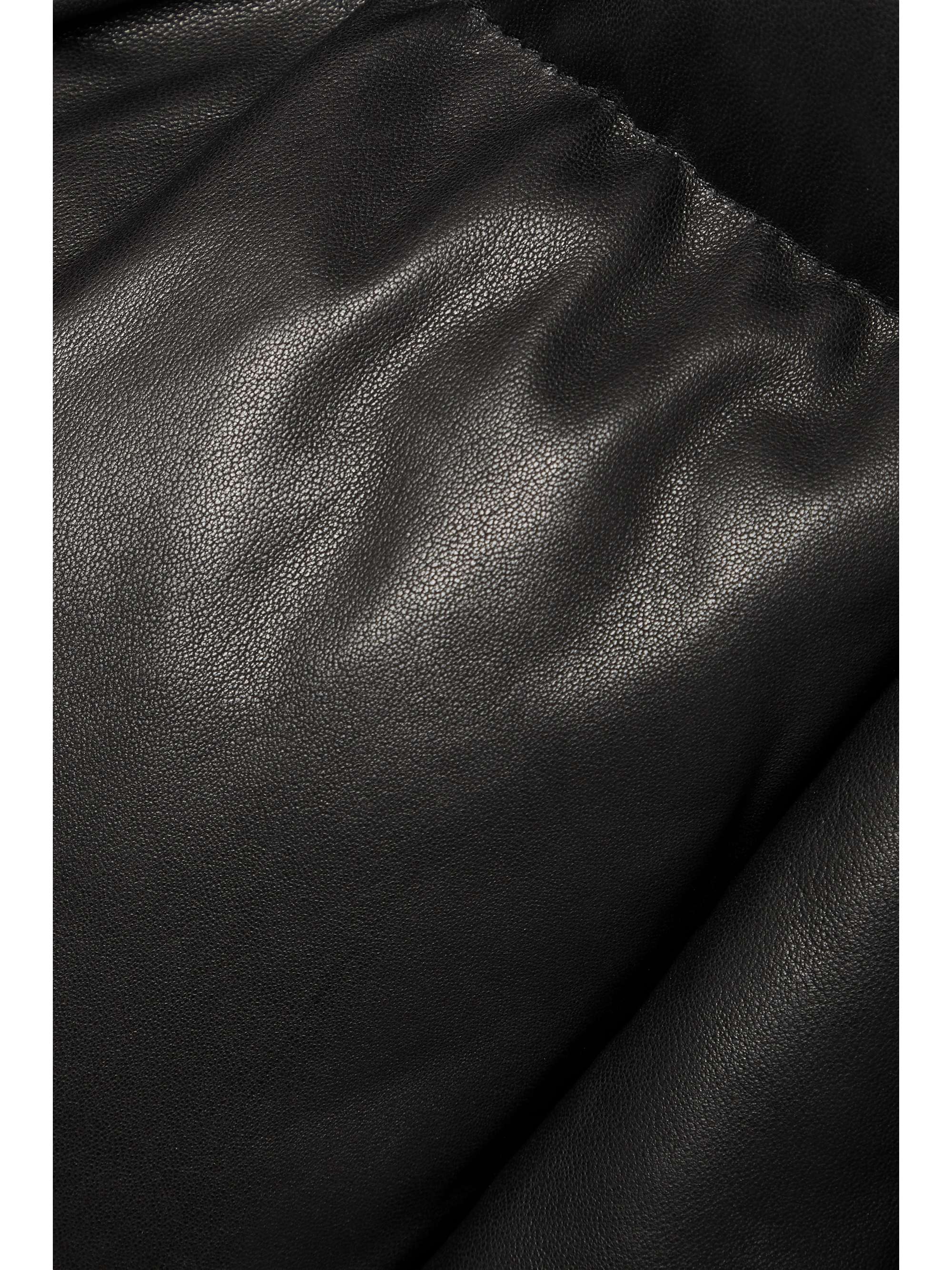 KHAITE Raphael quilted leather down jacket