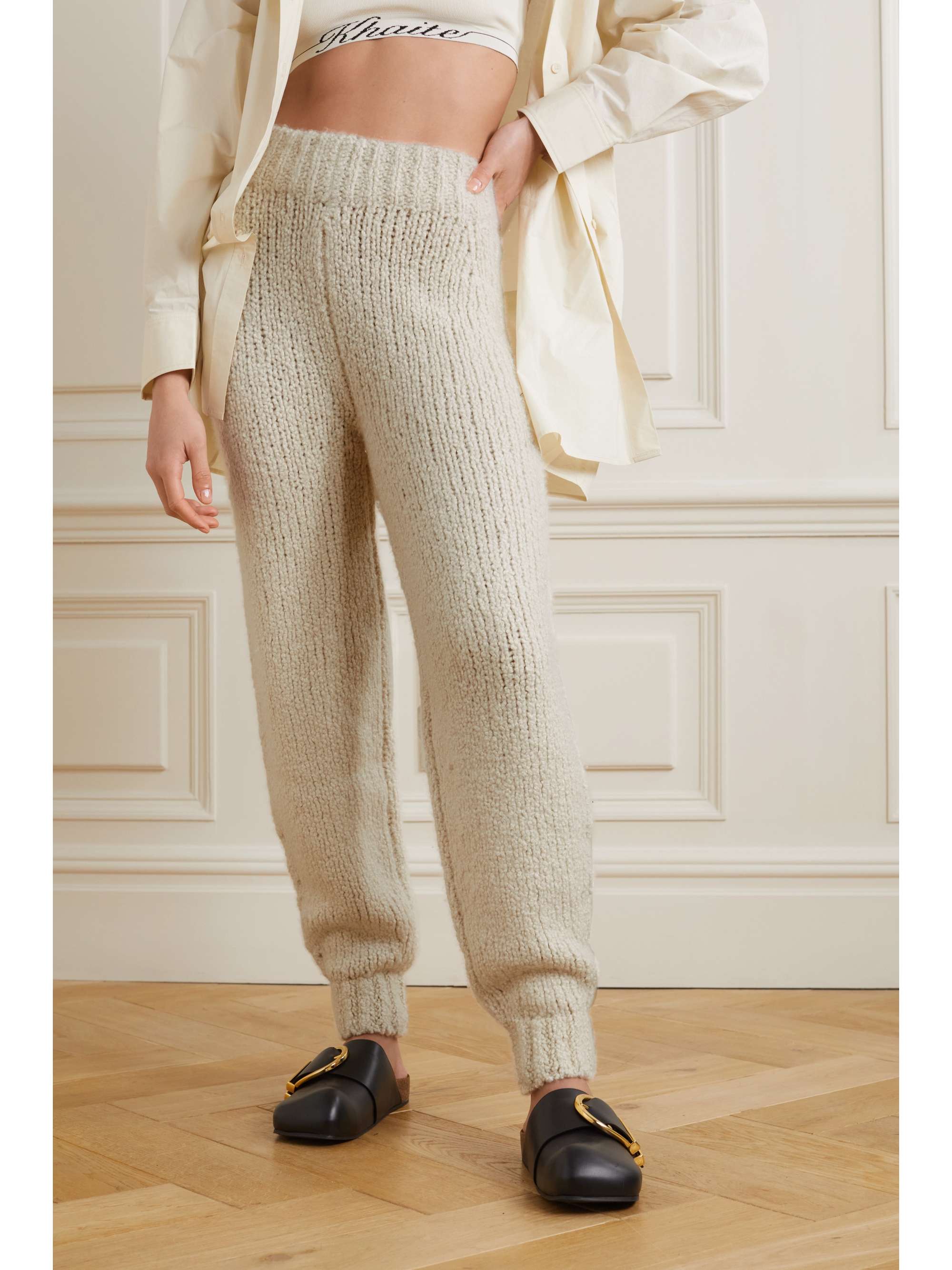 KHAITE Josephine cashmere track pants