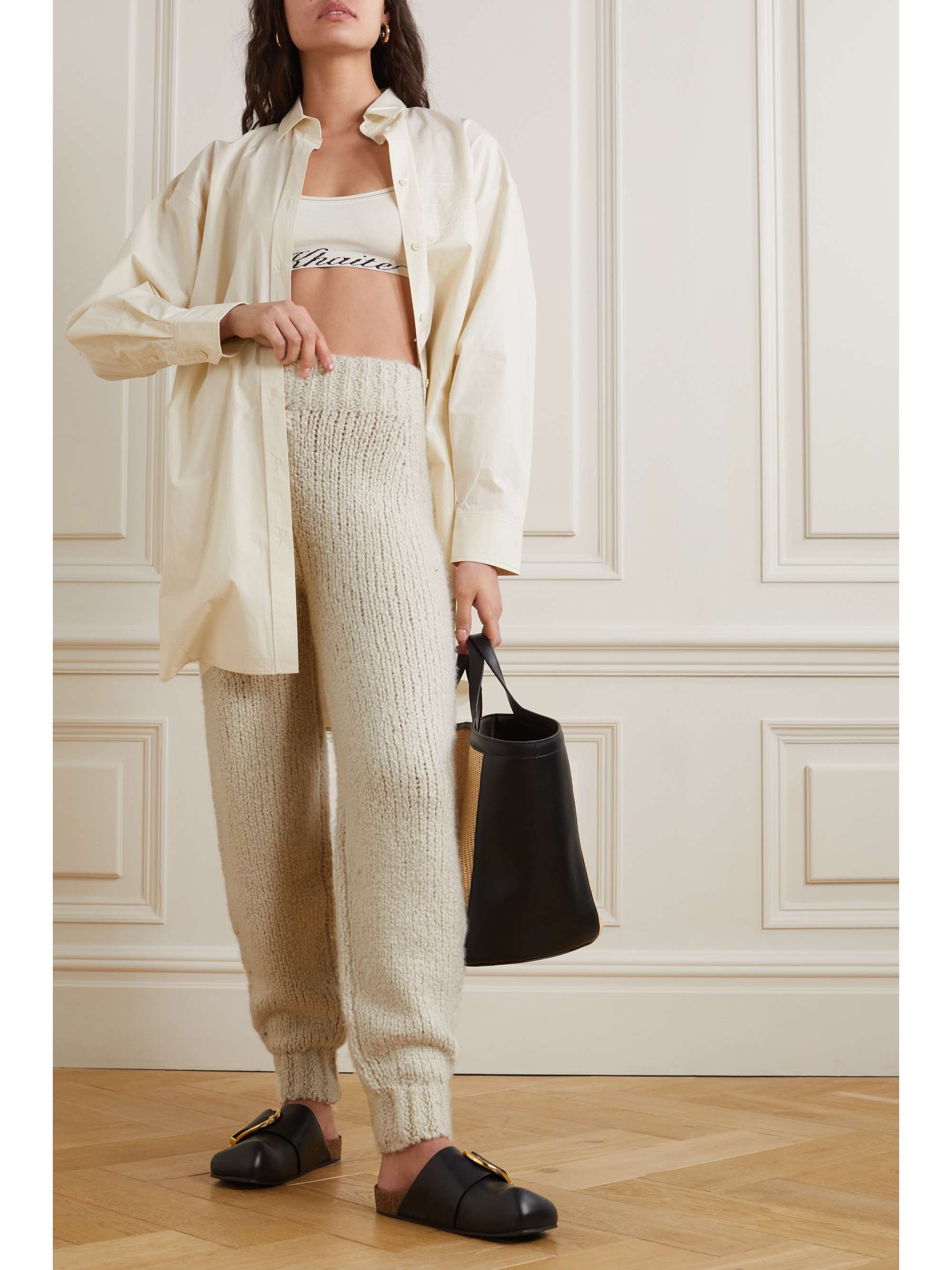 KHAITE Josephine cashmere track pants