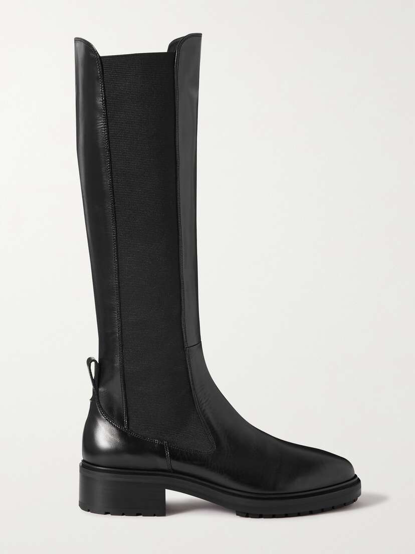 aeyde Blanca Leather Knee Boots