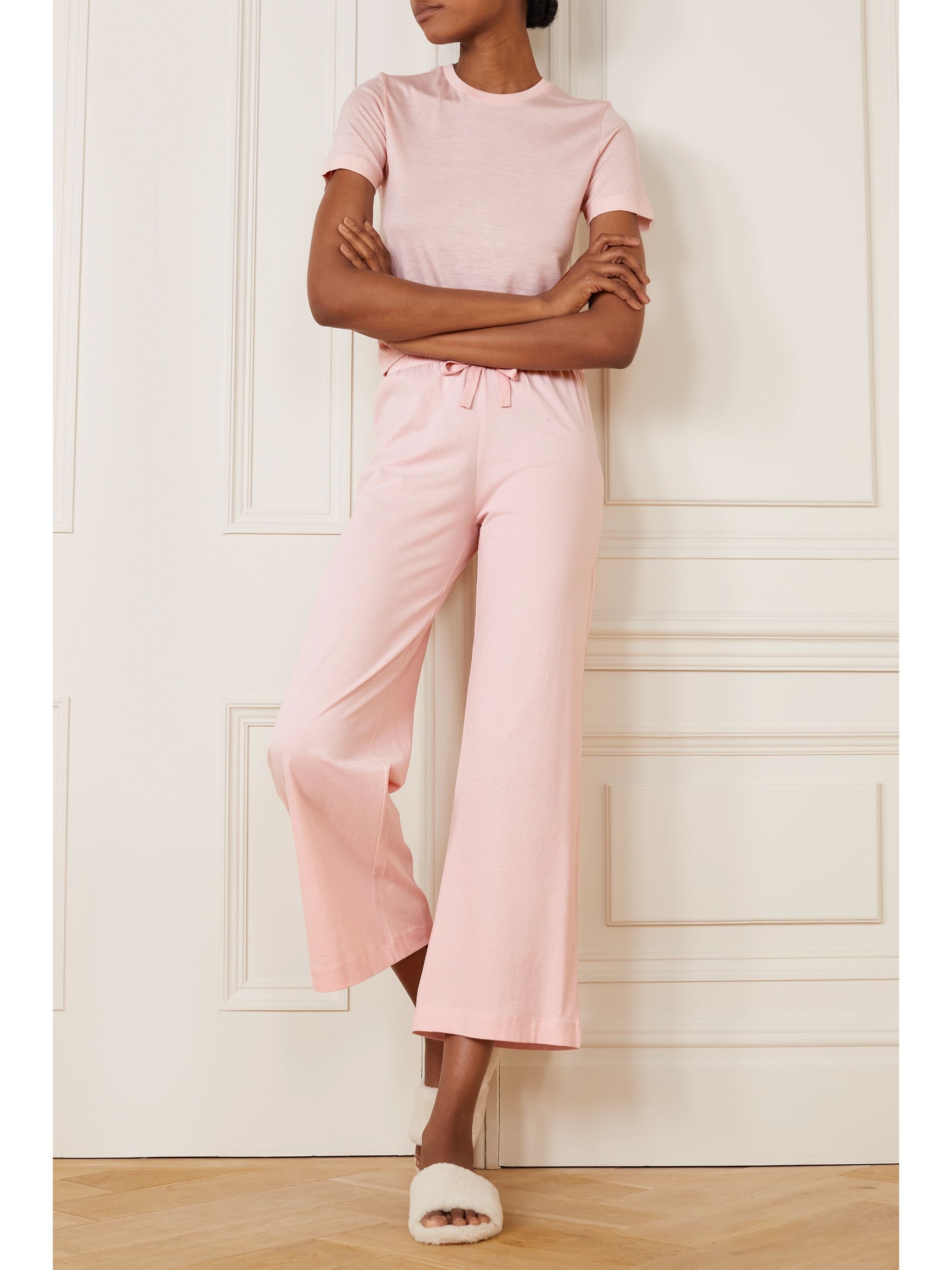 Pink cotton pajama set Clearance