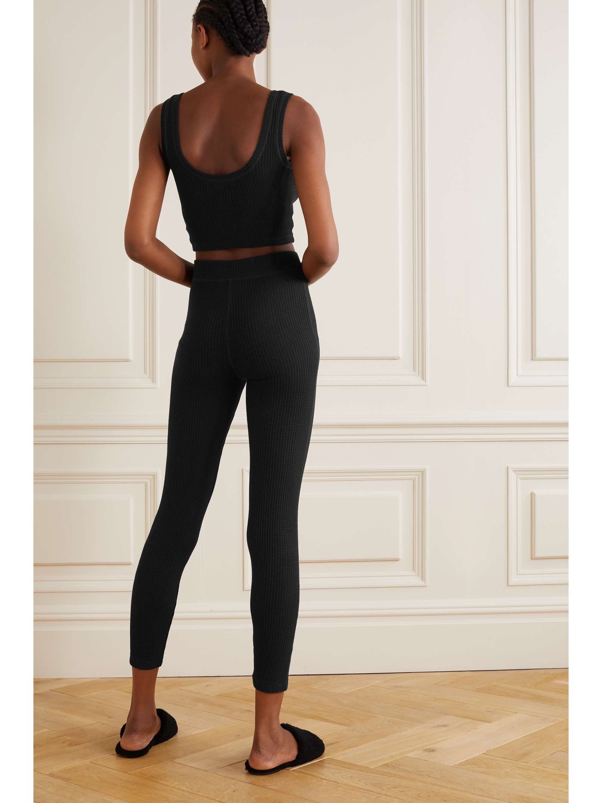 NET SUSTAIN waffle-knit stretch-organic 