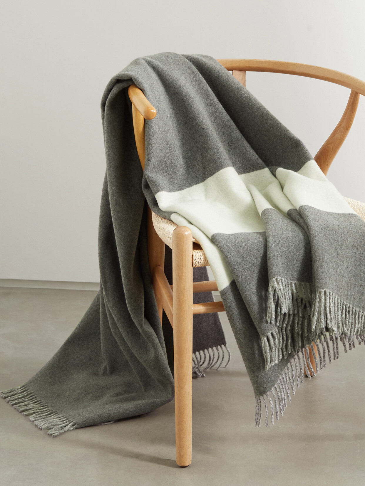 Brunello Cucinelli - Fringed Cashmere Blanket - Off-white