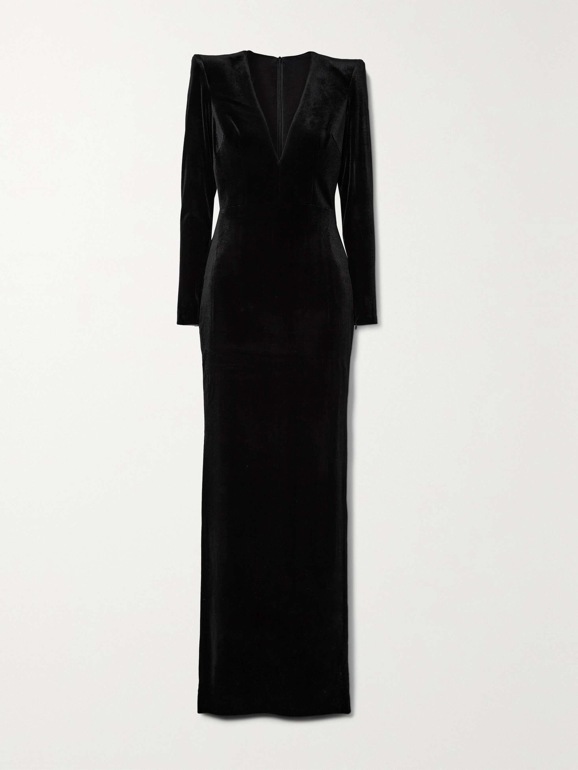 alex perry black velvet dress