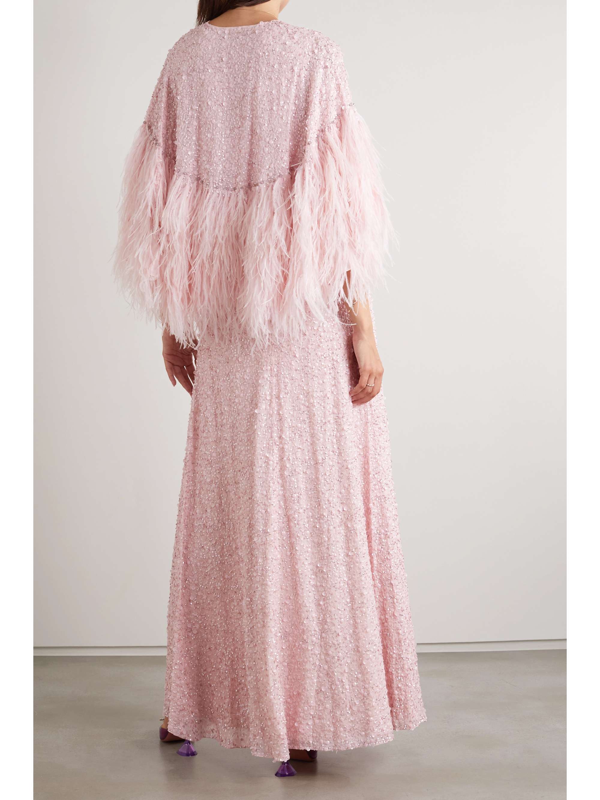 jenny packham feather cape
