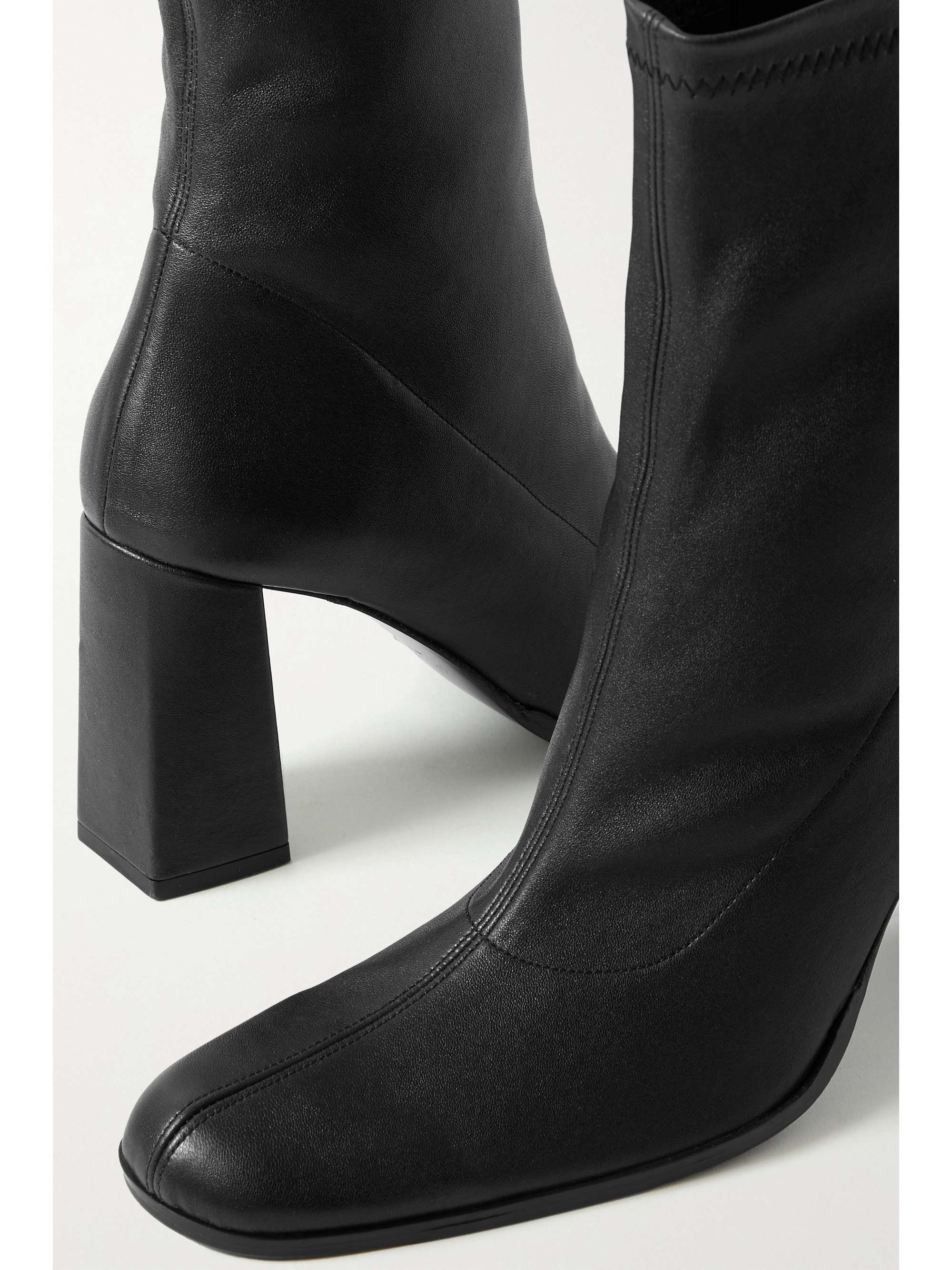 leather sock bootie