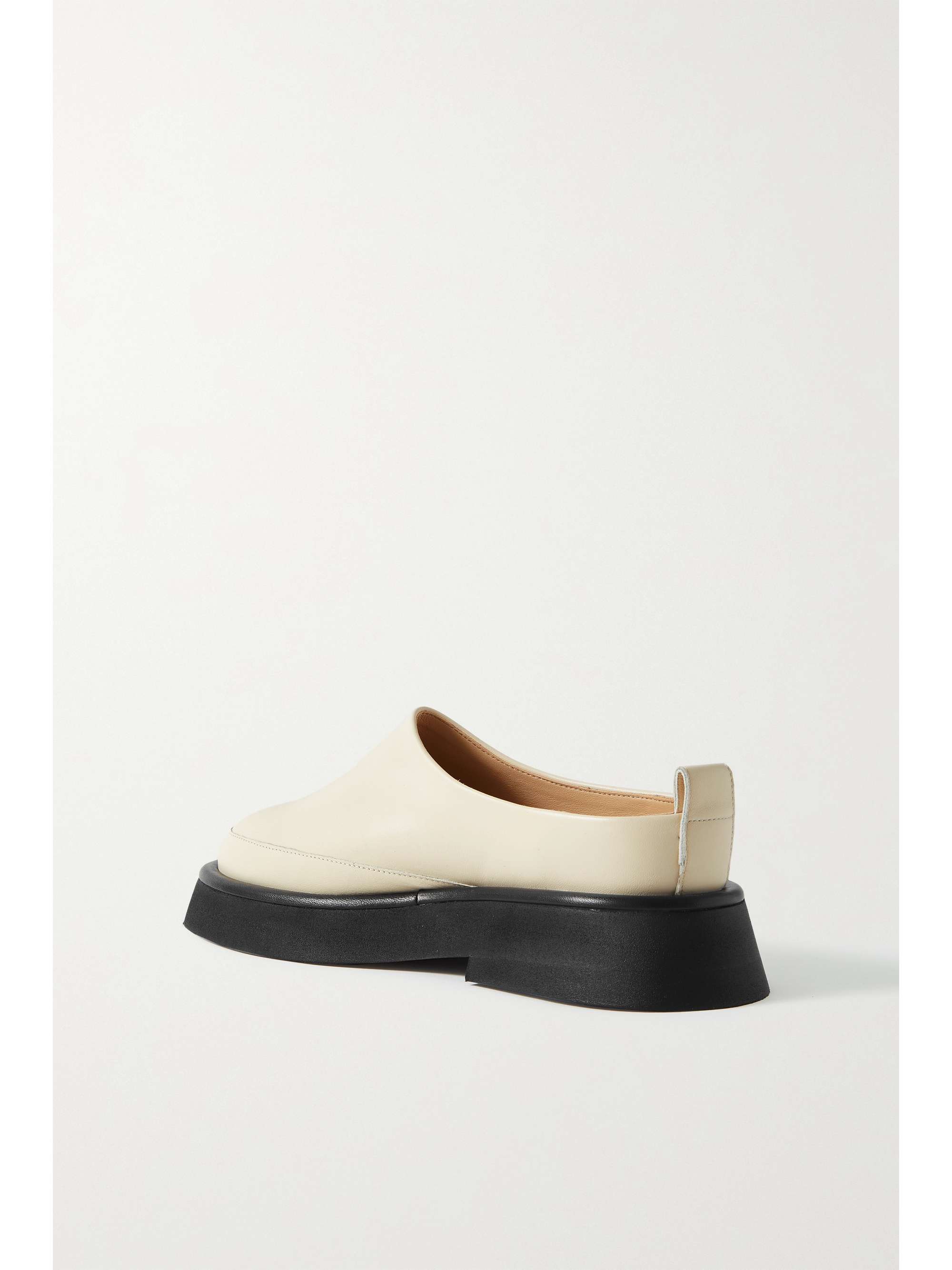 WANDLER Rosa leather slippers