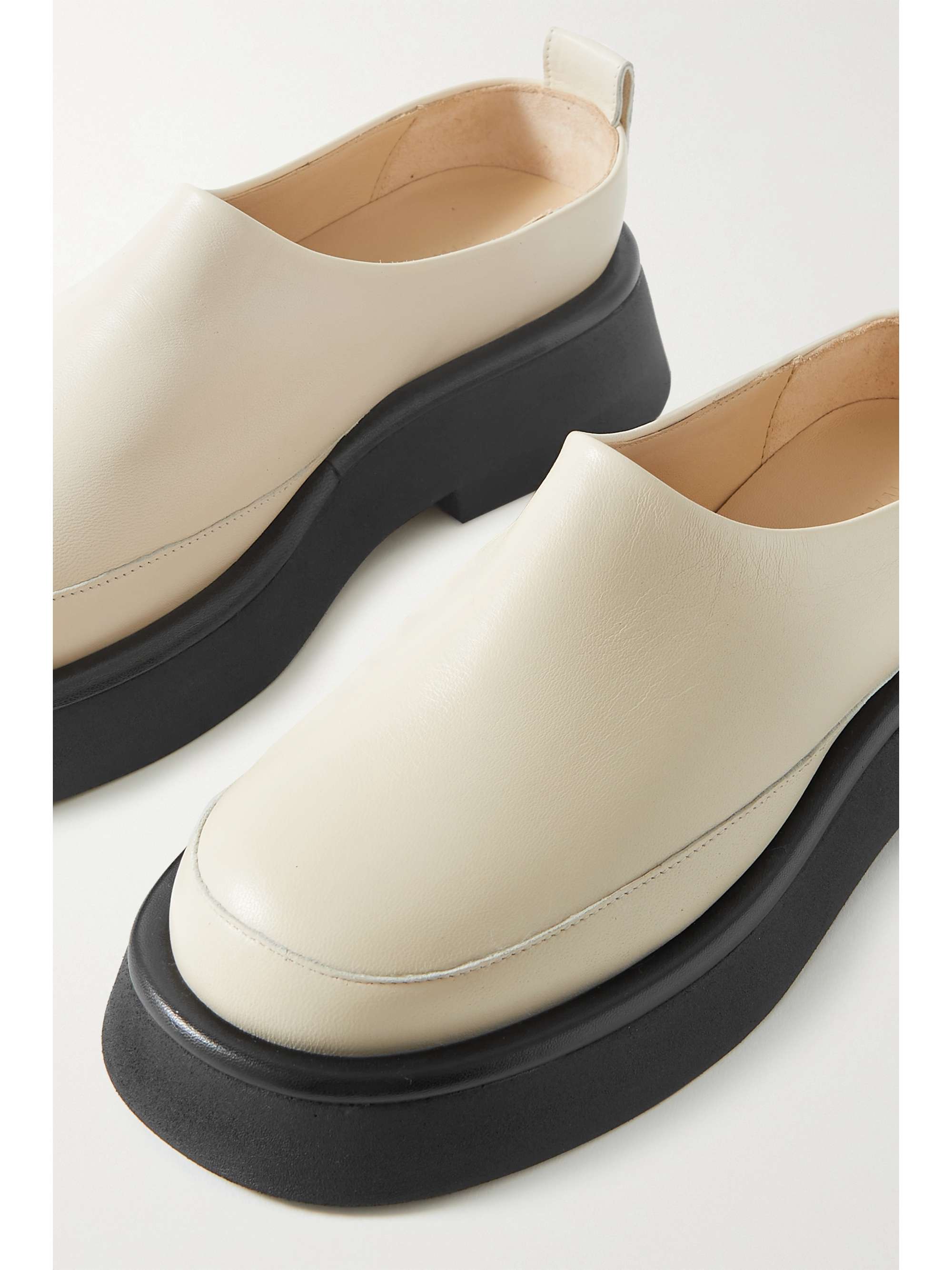 WANDLER Rosa leather slippers