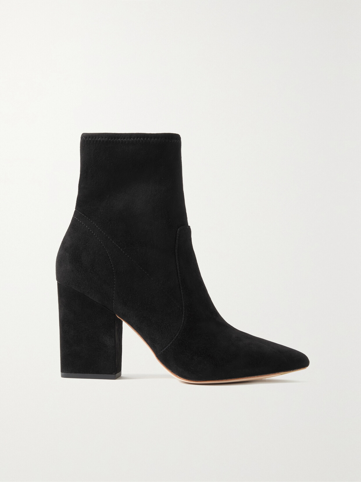 Loeffler Randall + Net Sustain Isla Suede Ankle Boots In Bisque