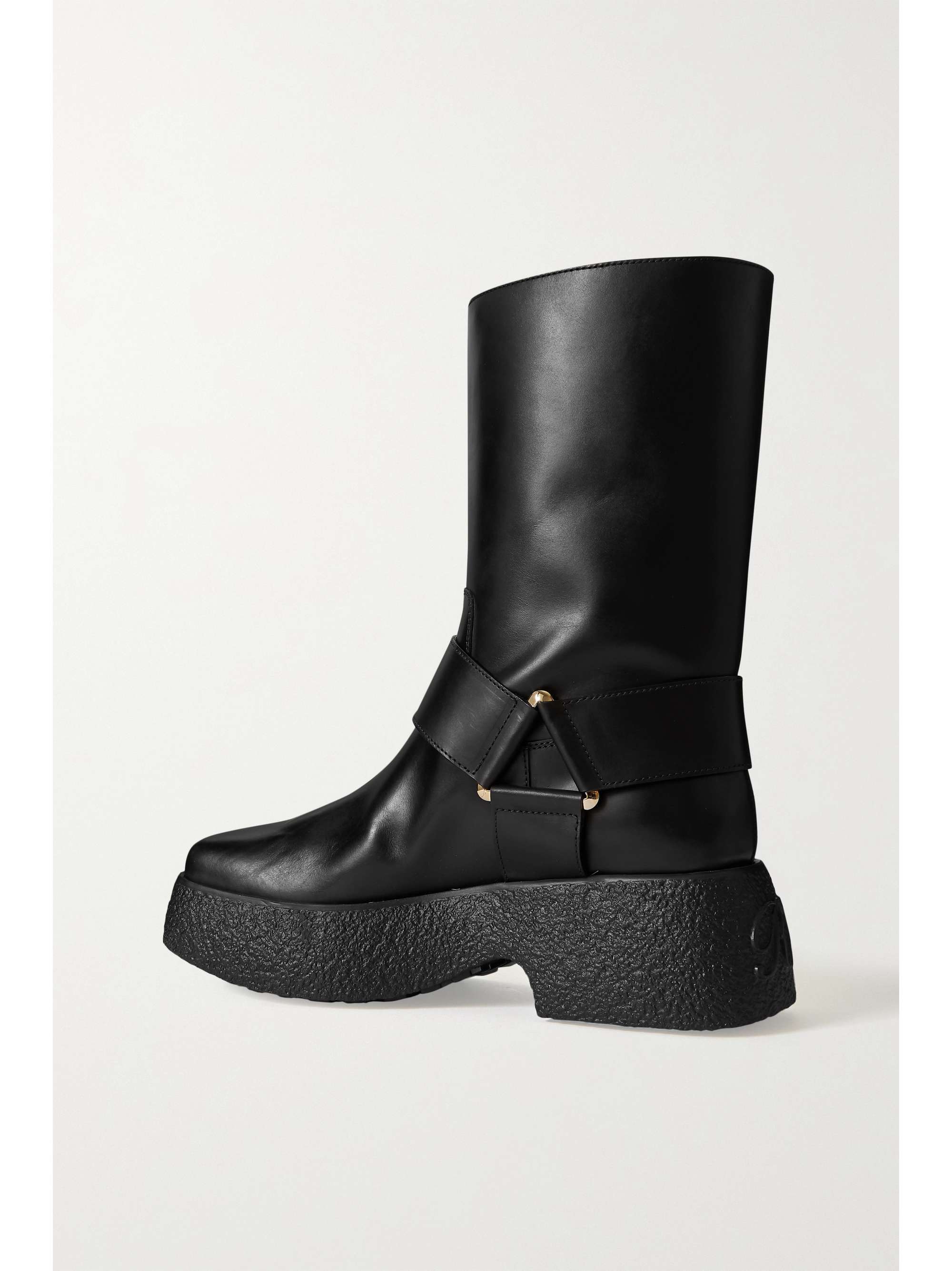 ROGER VIVIER Viv' Clog buckle-embellished leather ankle boots