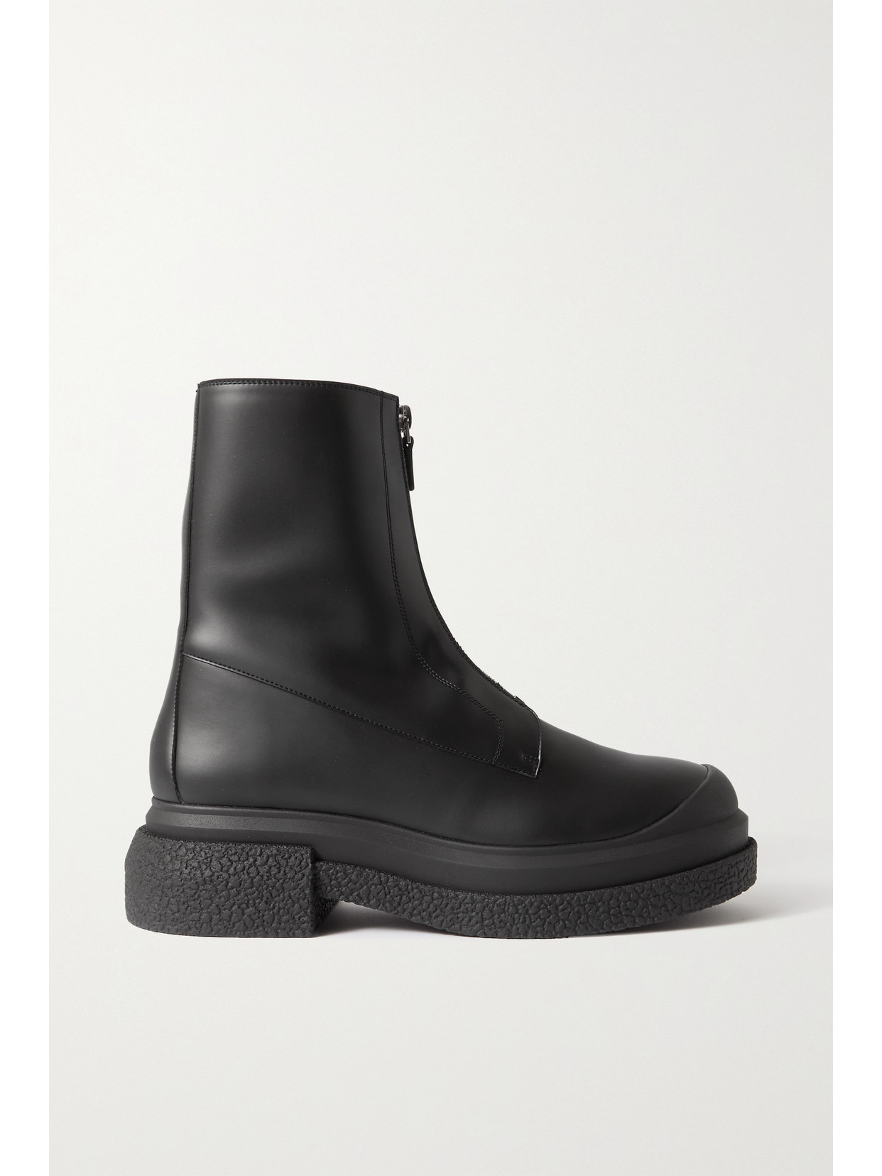 Stuart Weitzman Charli Leather Ankle Boots In Black