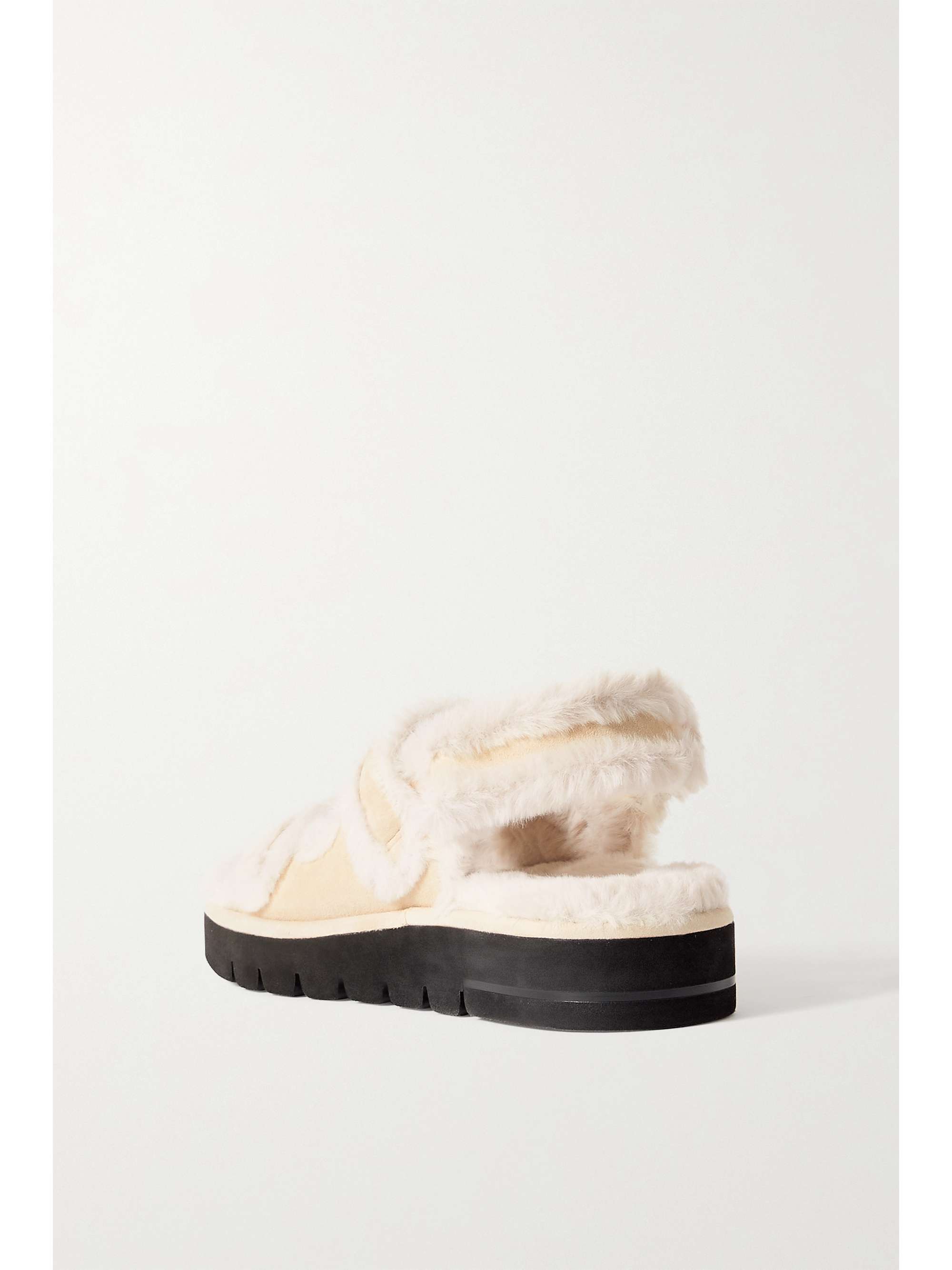 stuart weitzman fur sandals
