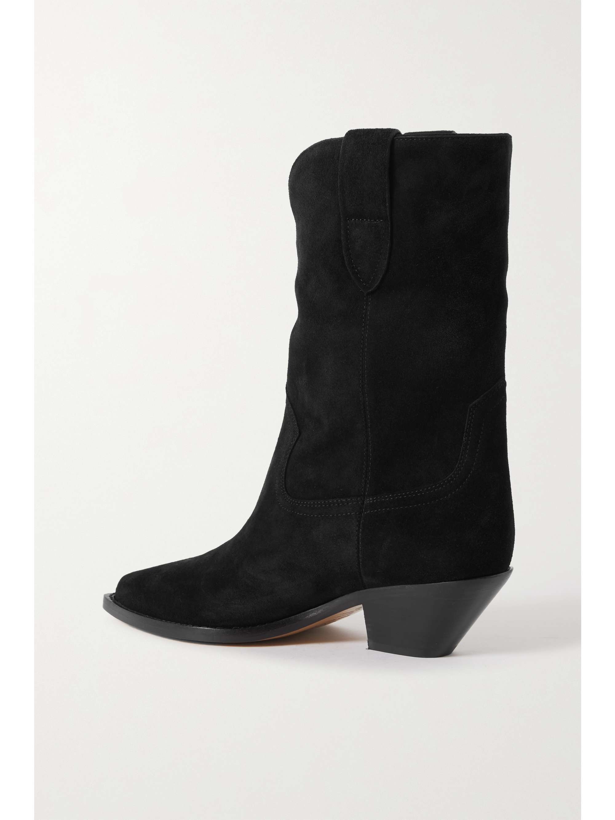 ISABEL MARANT Dahope embroidered suede ankle boots NETAPORTER