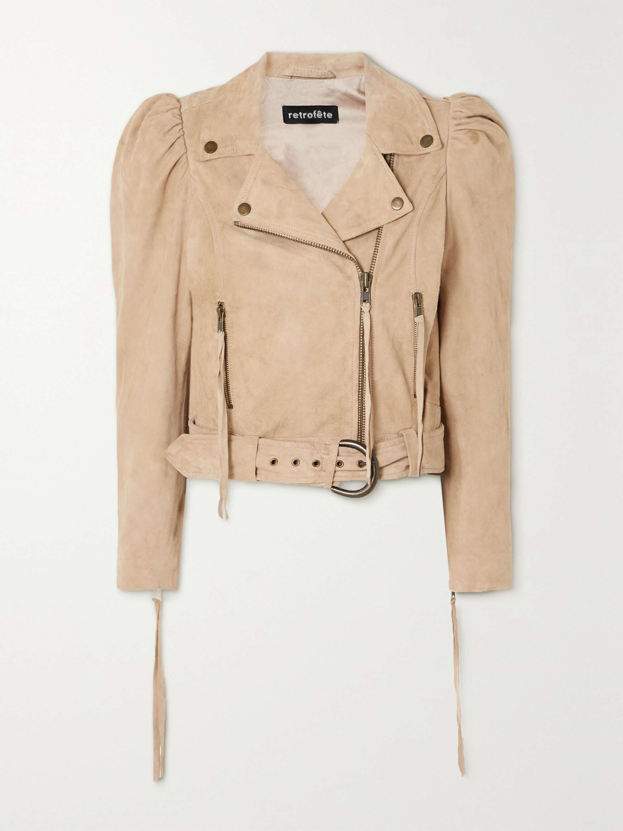 Sand Tai suede biker jacket | RETROFÊTE 