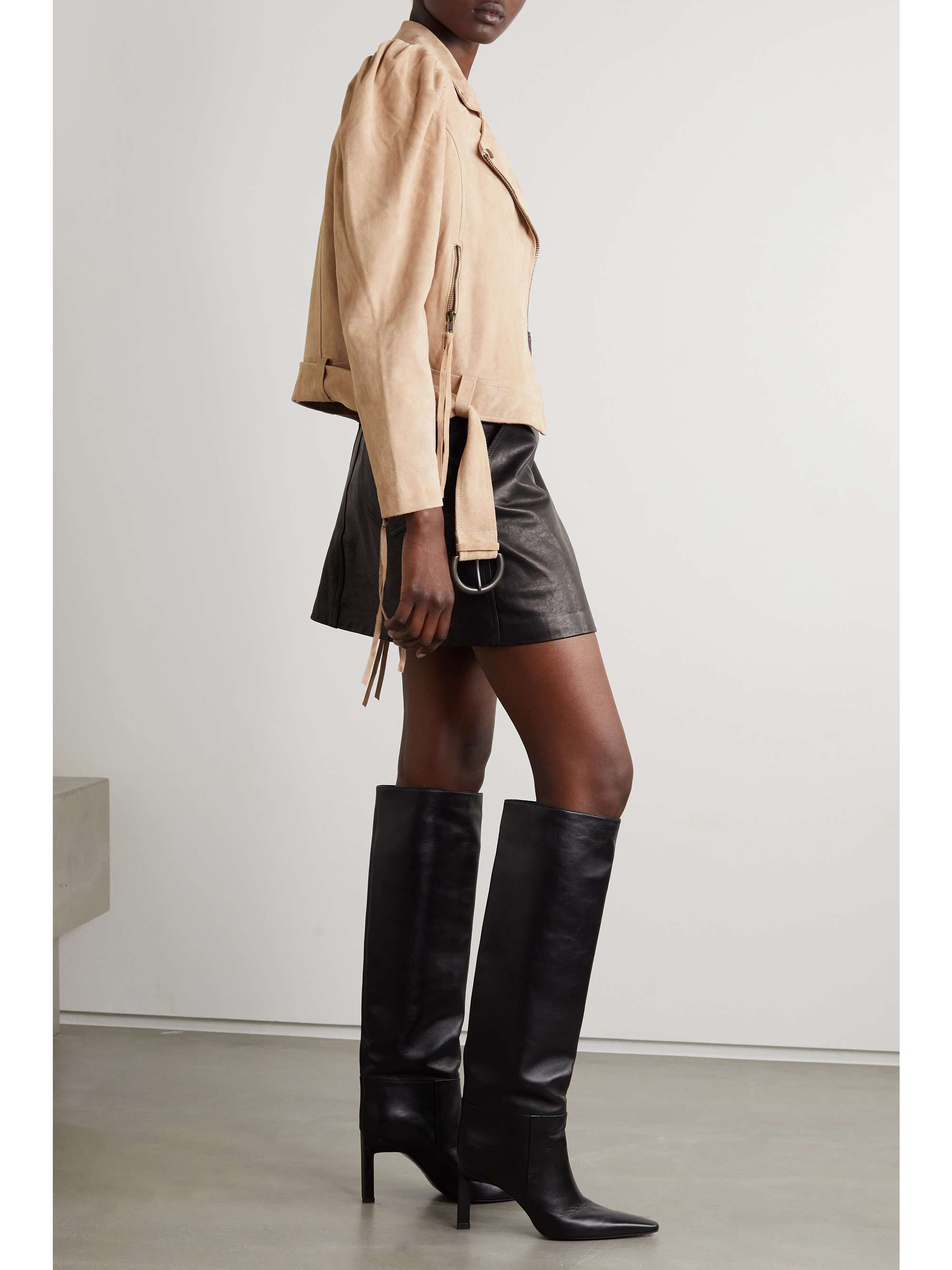 Sand Tai suede biker jacket | RETROFÊTE 