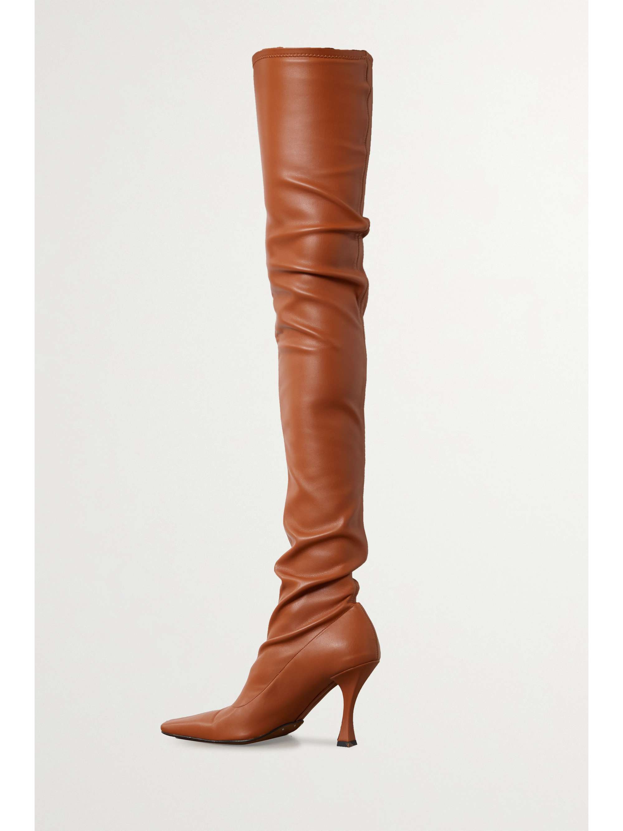 PROENZA SCHOULER Trap faux stretch-leather over-the-knee boots