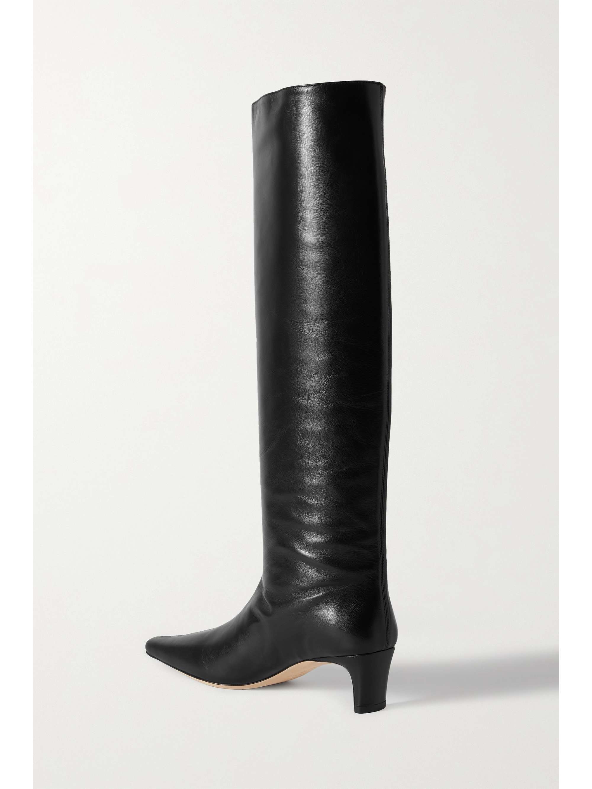 STAUD Wally leather knee boots