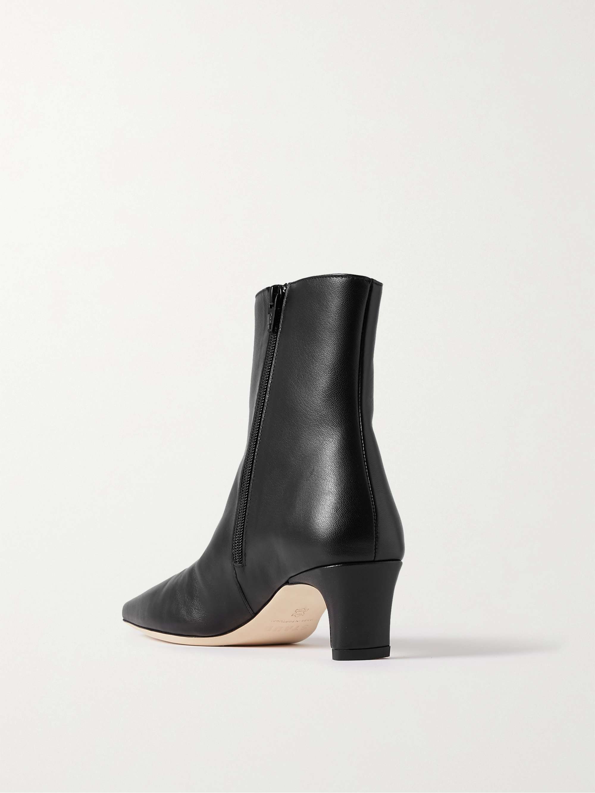 STAUD Wally leather ankle boots