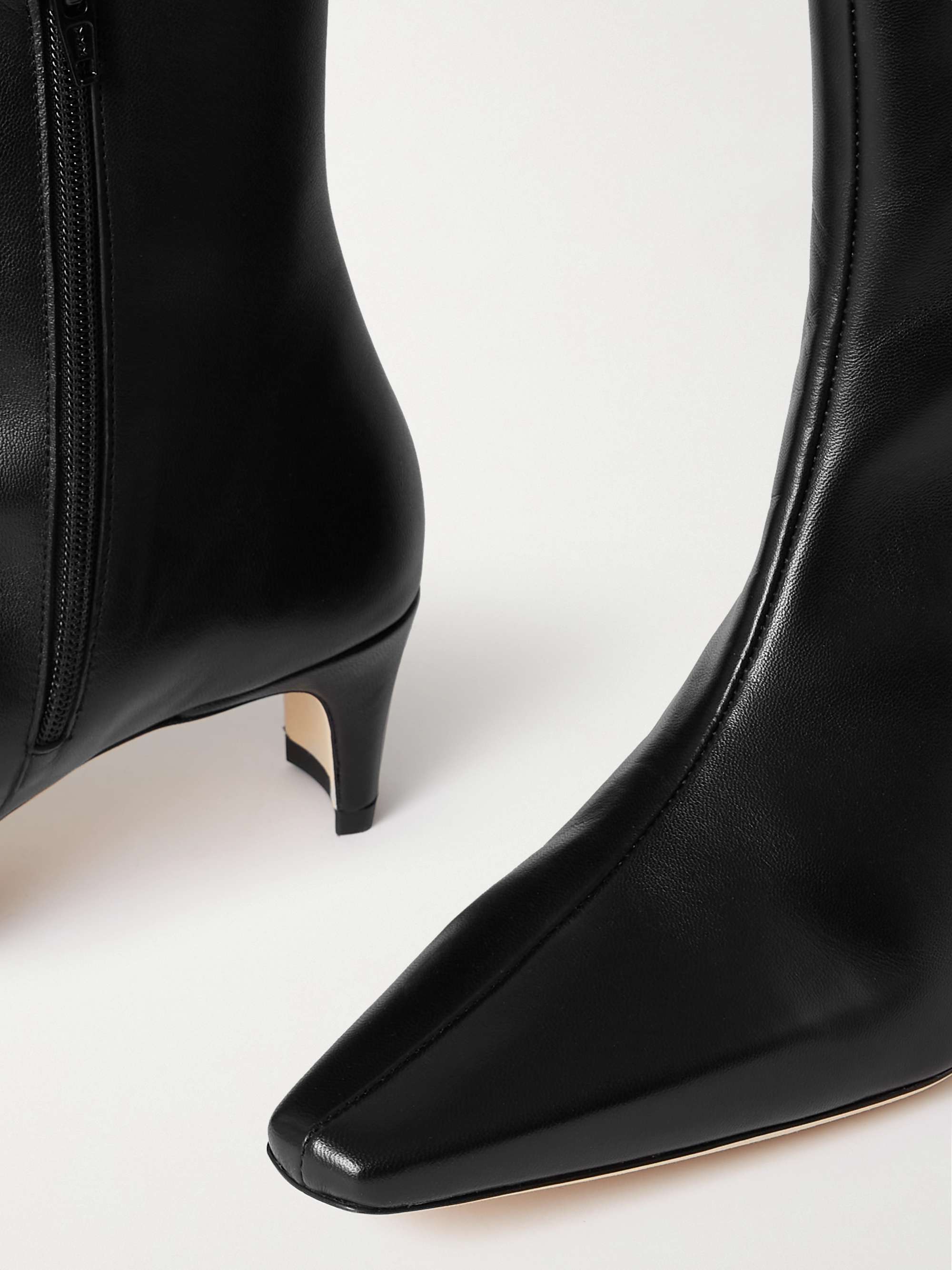 STAUD Wally leather ankle boots