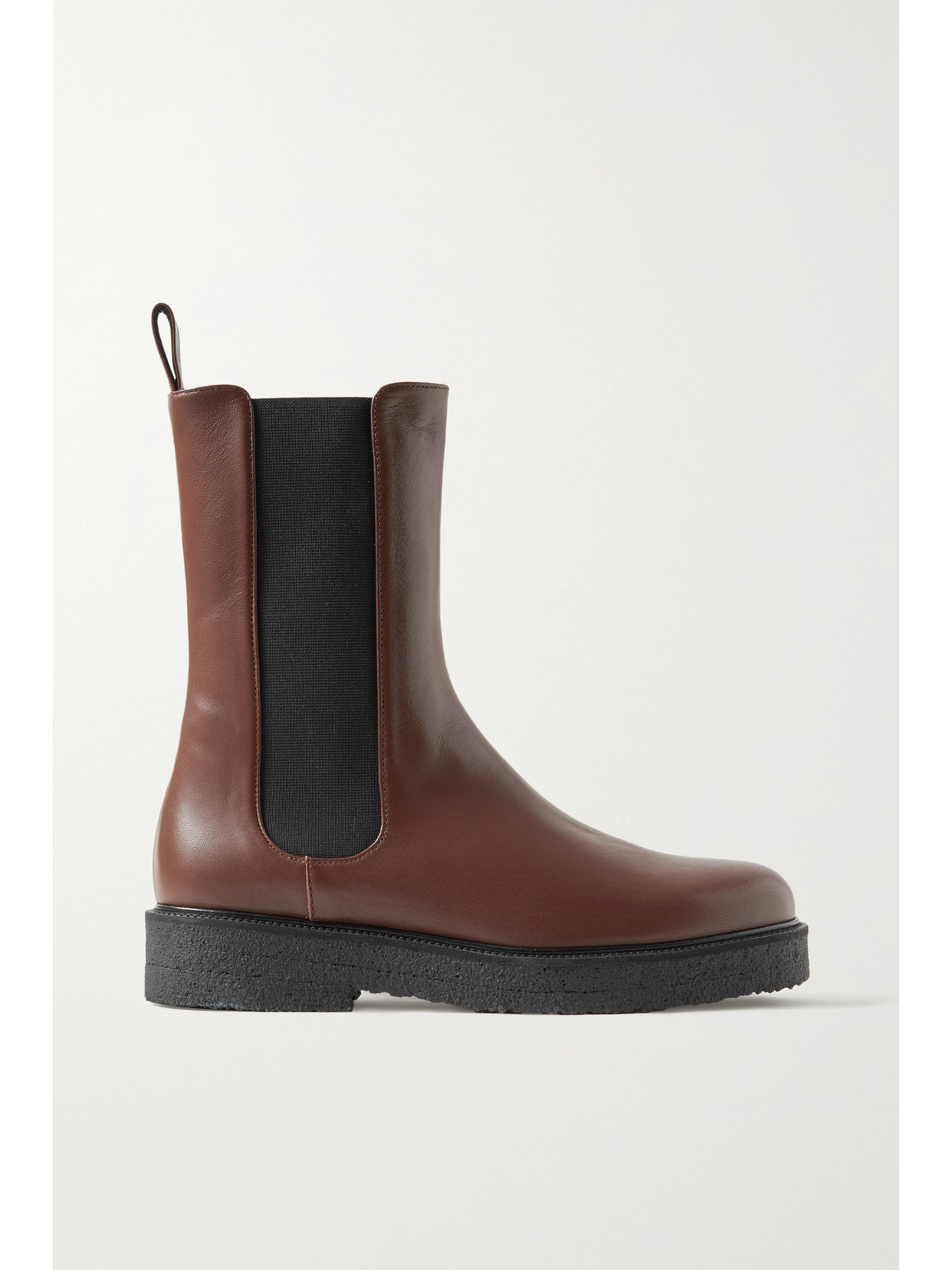 Staud Women's Palamino Leather Chelsea Boots In Mahogany Black