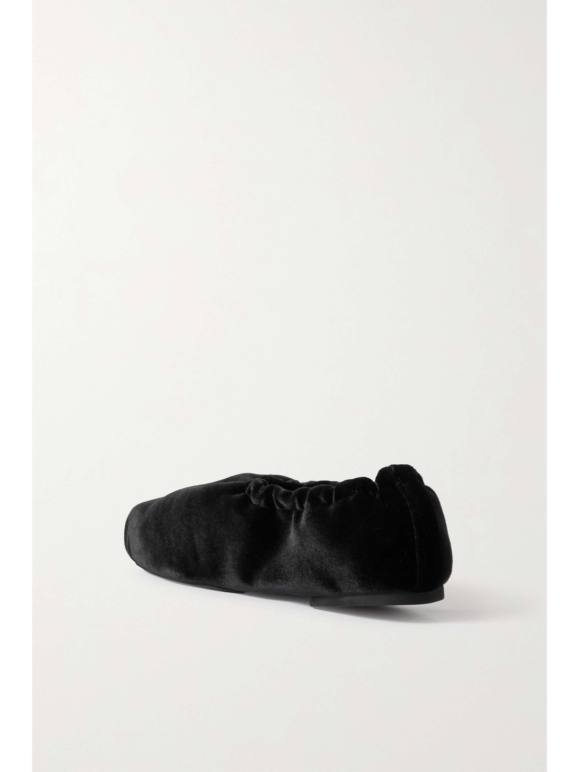 KHAITE Logan velvet ballet flats