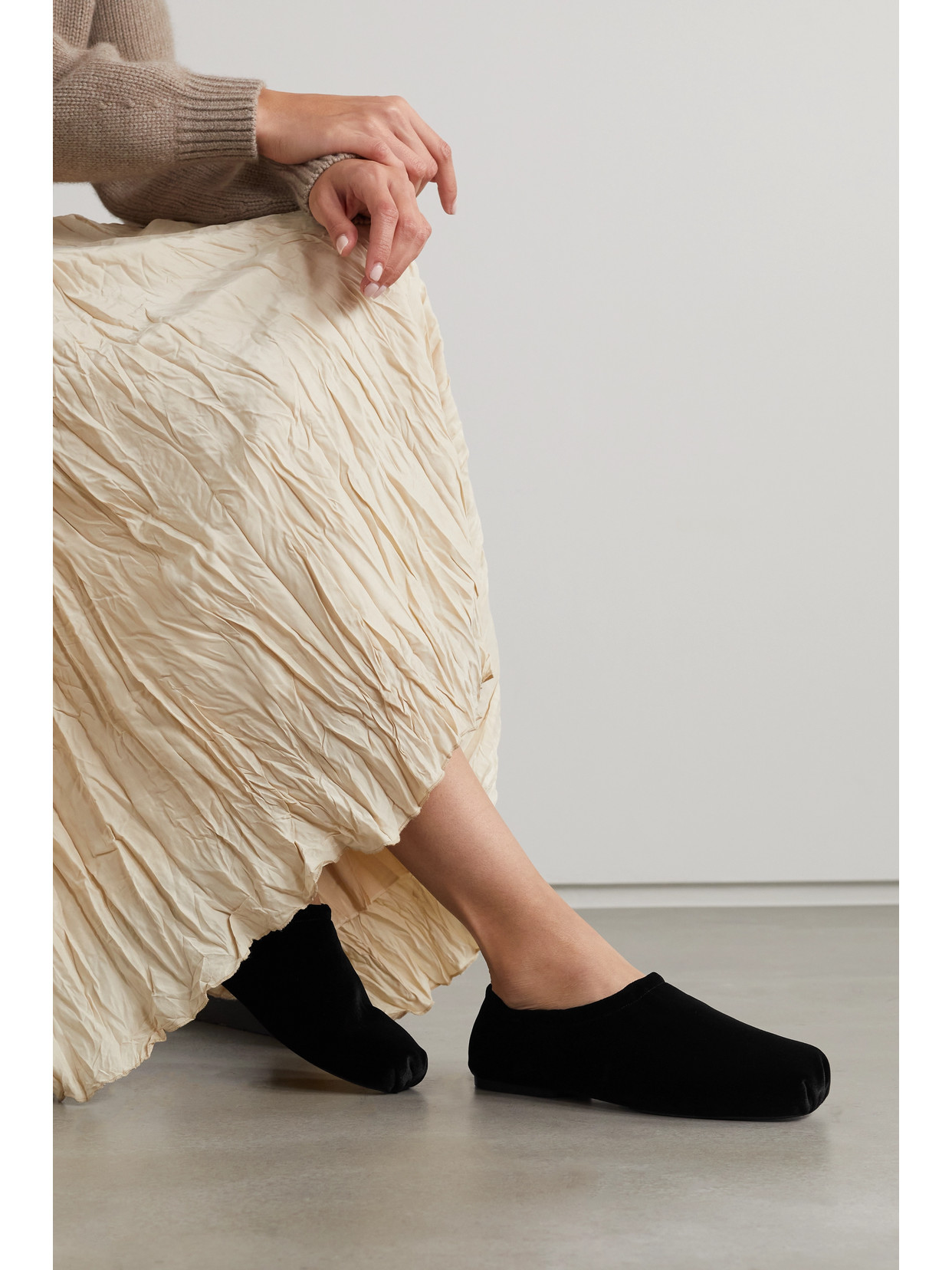 khaite ballerina flats