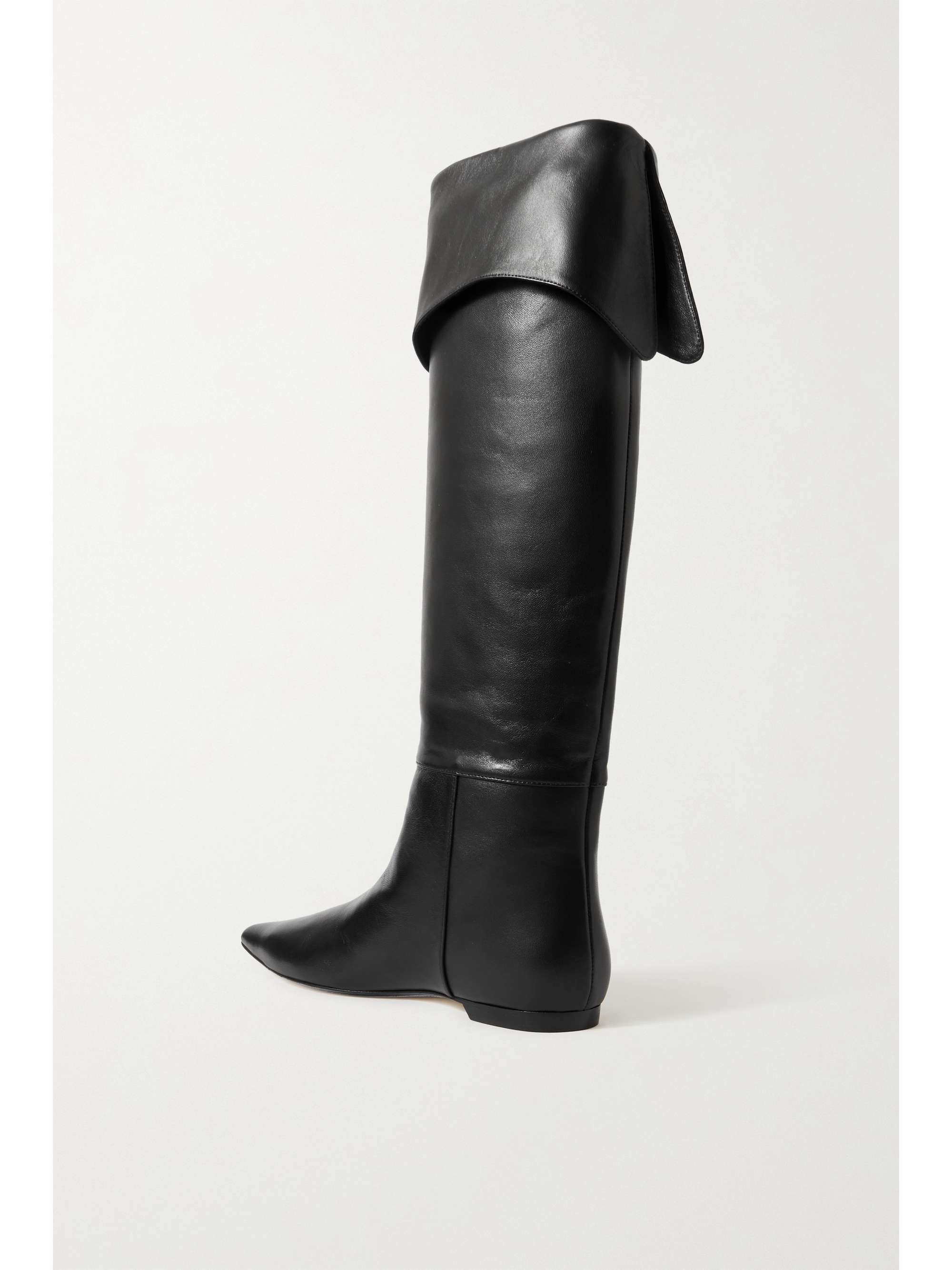 KHAITE Diego leather knee boots