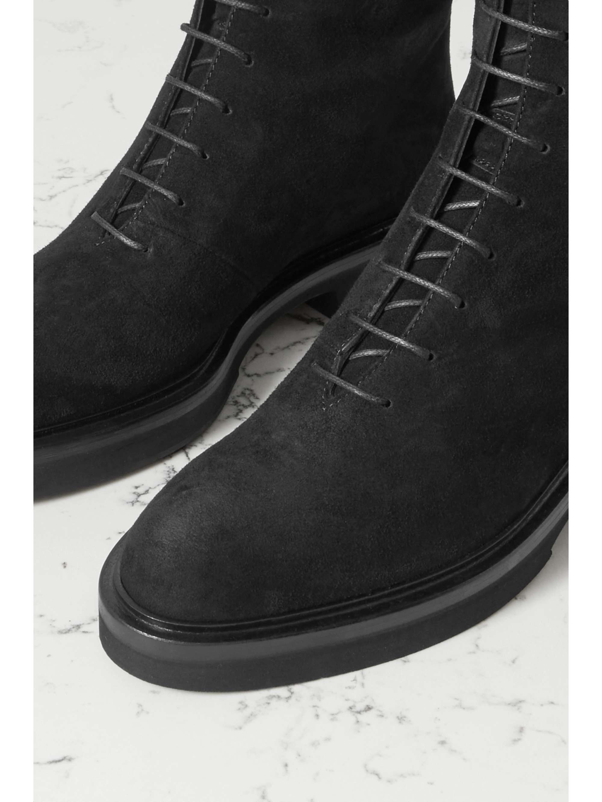 KHAITE York suede knee boots